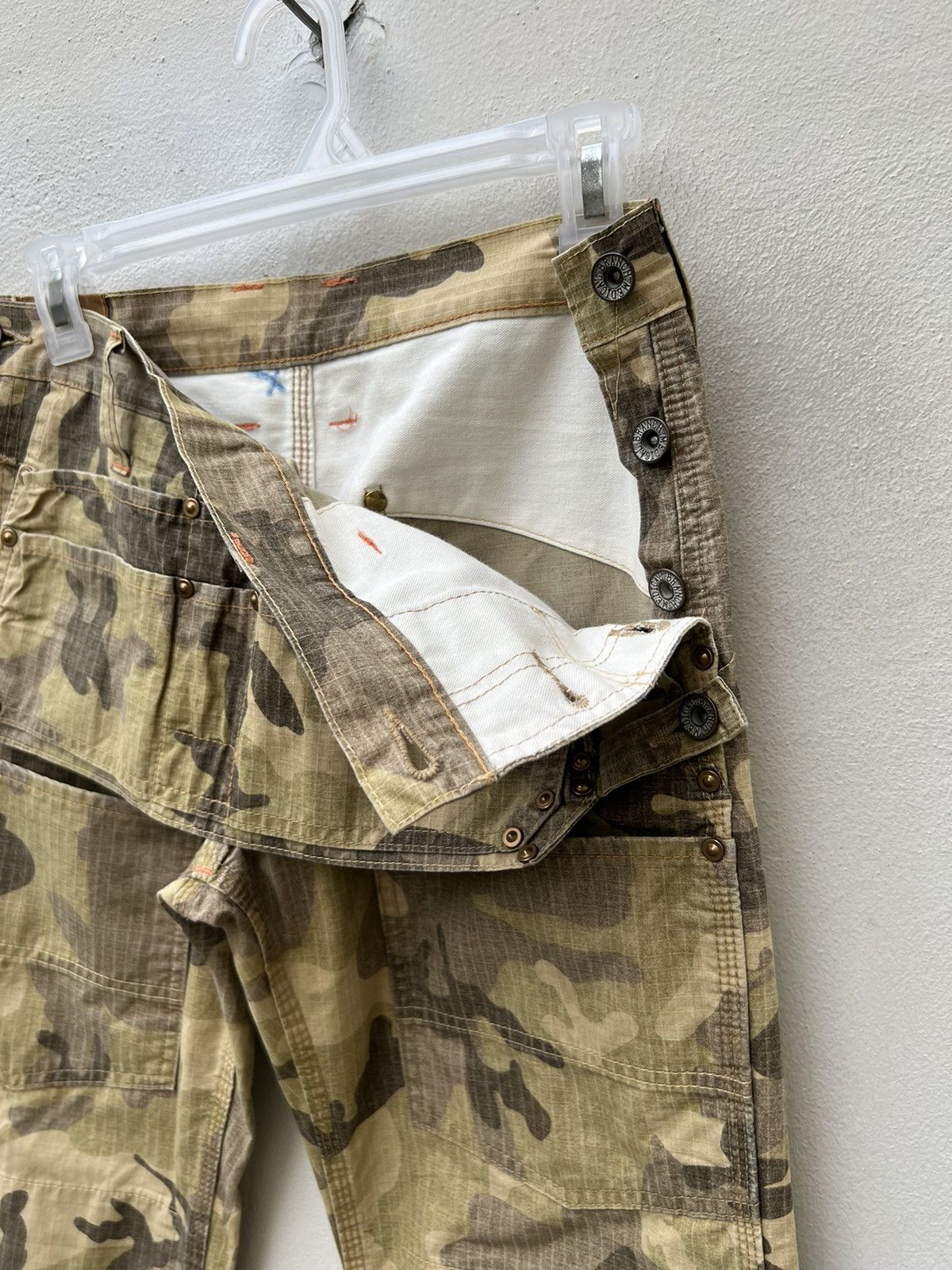 Designer Brand MEDICAL BRANCH Ripstop Camo Flare Trouser Pant Size US 28 / EU 44 - 12 Thumbnail