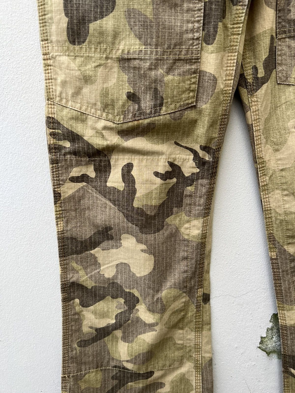 Designer Brand MEDICAL BRANCH Ripstop Camo Flare Trouser Pant Size US 28 / EU 44 - 9 Thumbnail