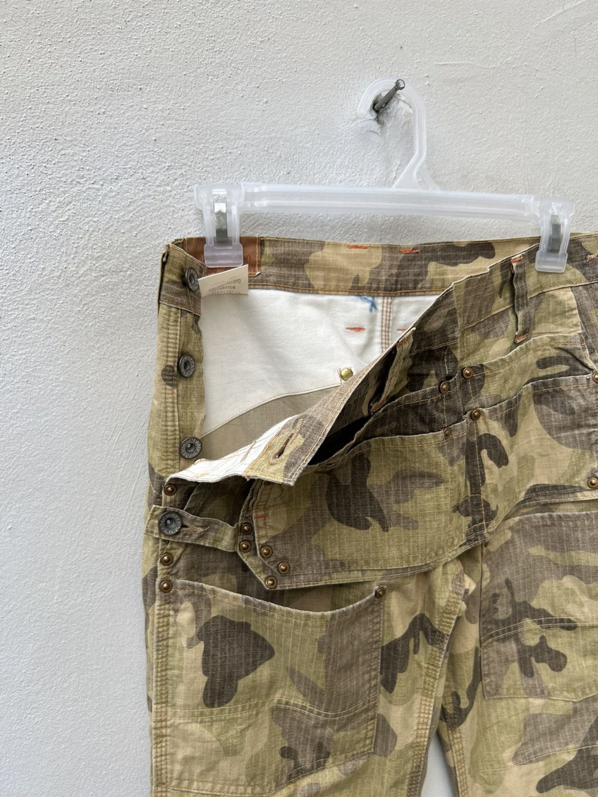 Designer Brand MEDICAL BRANCH Ripstop Camo Flare Trouser Pant Size US 28 / EU 44 - 8 Thumbnail