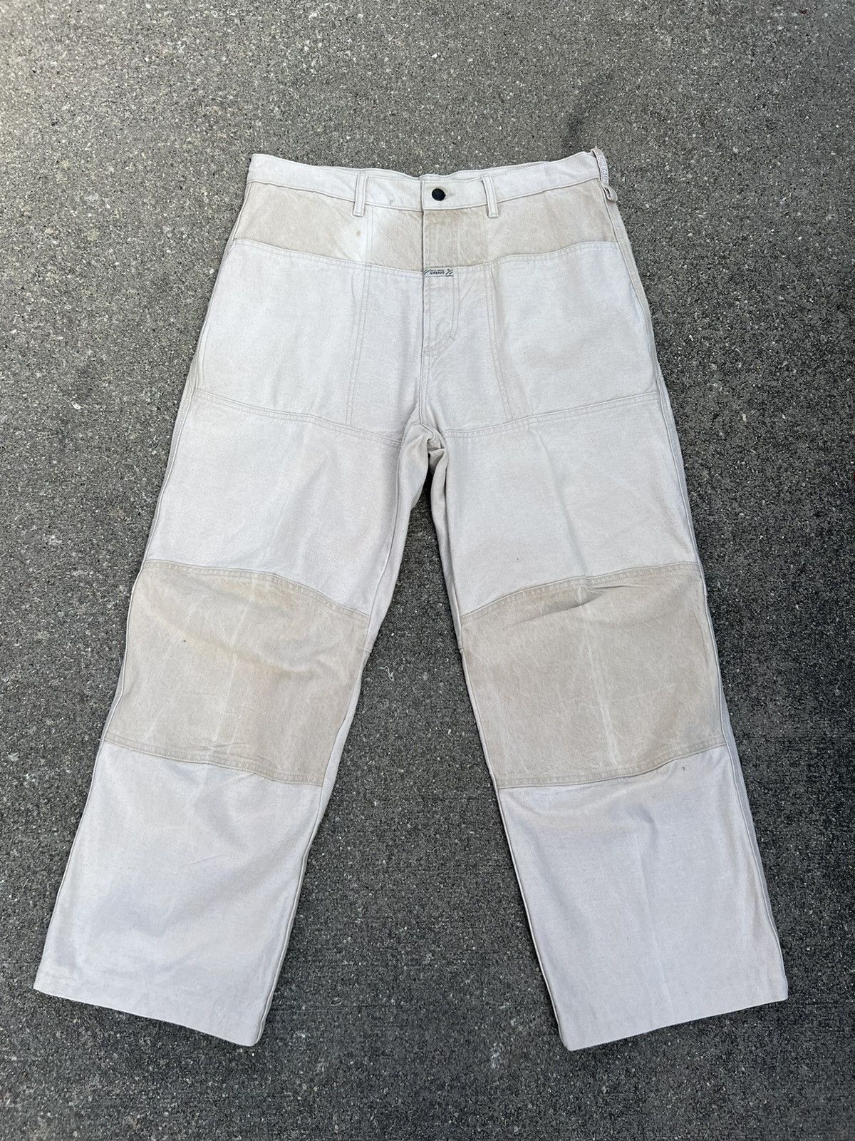 Vintage 90s MFG Multi Color Patchwork Denim Baggy Jeans