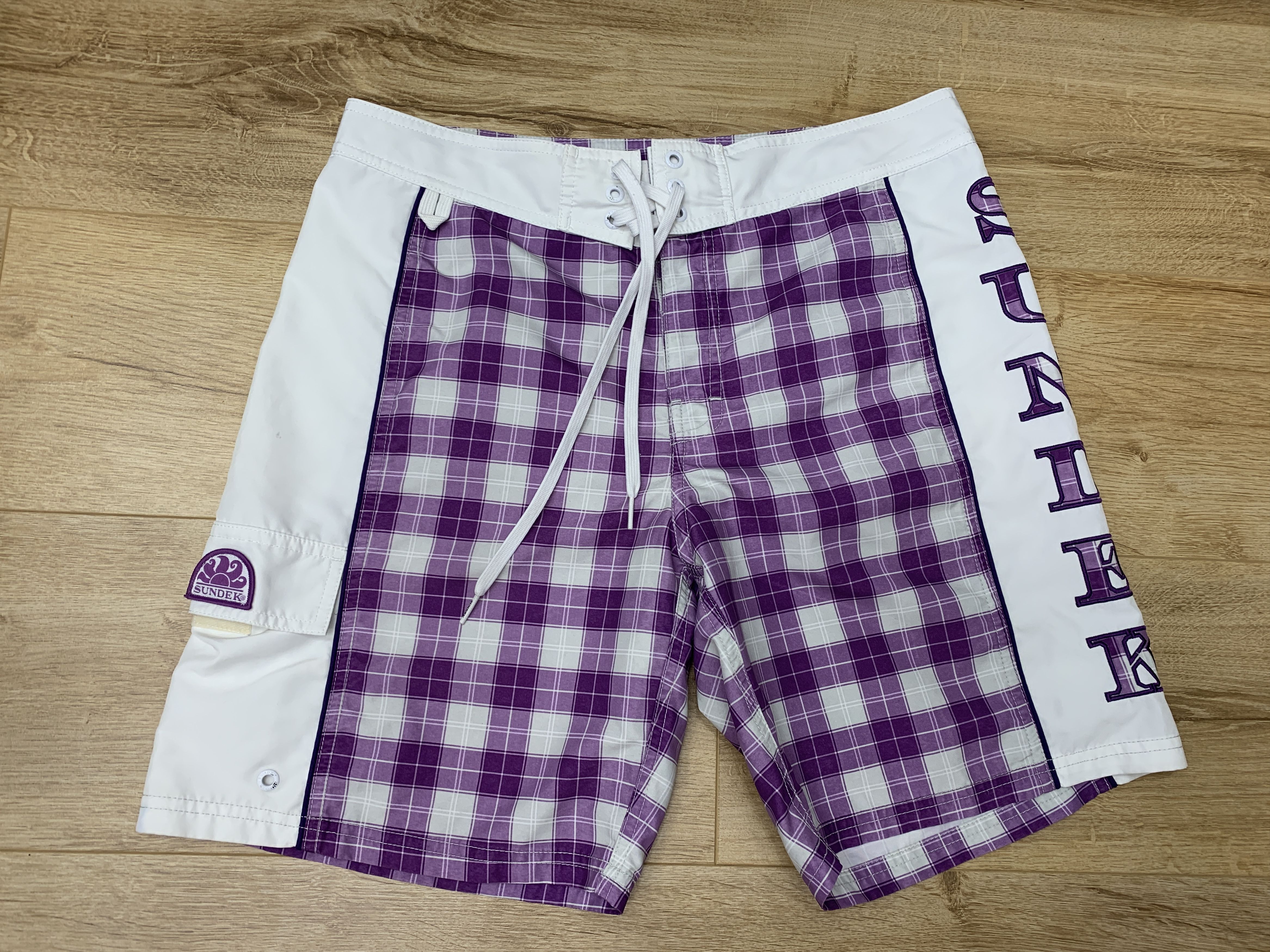 Sundek Sundek 32 Beach Check Board Shorts Trunks Bath Size 32 S M Size US 32 / EU 48 - 7 Thumbnail