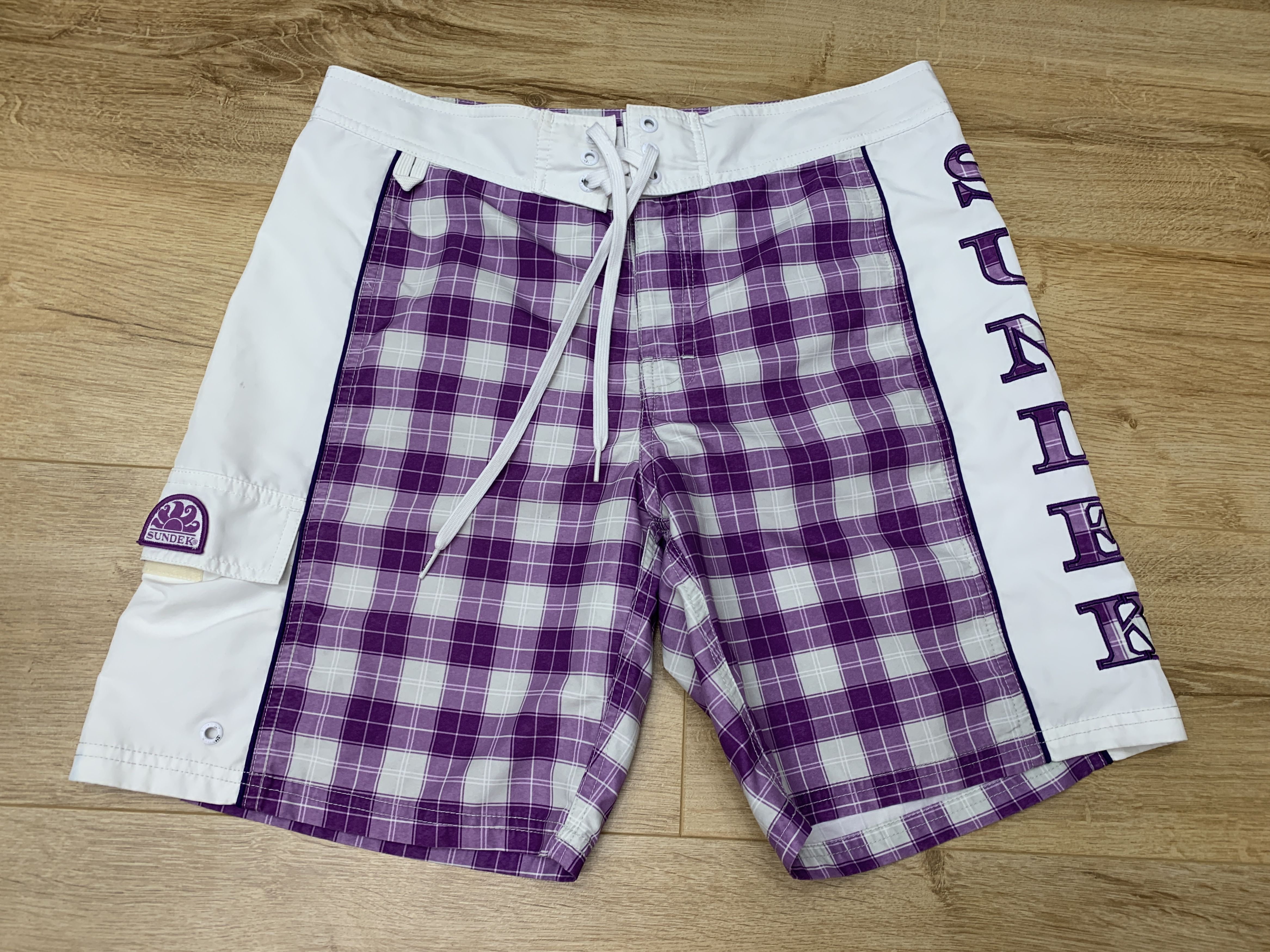 Sundek Sundek 32 Beach Check Board Shorts Trunks Bath Size 32 S M Size US 32 / EU 48 - 10 Thumbnail