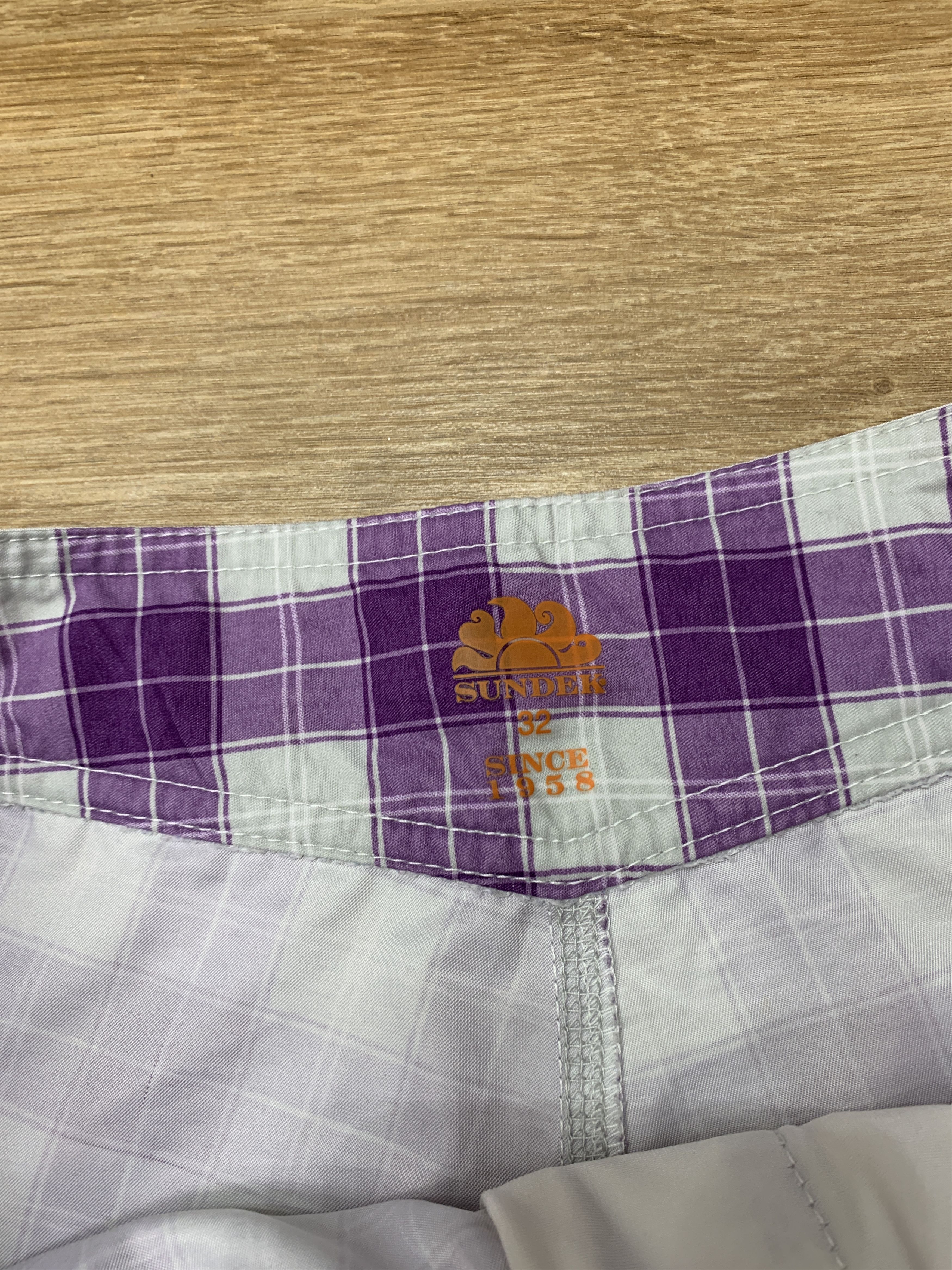 Sundek Sundek 32 Beach Check Board Shorts Trunks Bath Size 32 S M Size US 32 / EU 48 - 17 Thumbnail