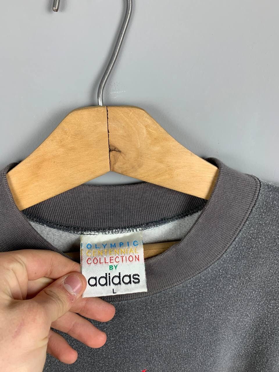 Adidas × USA Olympics × Vintage Adidas vintage rare sweatshirt Olympic Winter Games 1988 Size US XL / EU 56 / 4 - 3 Thumbnail