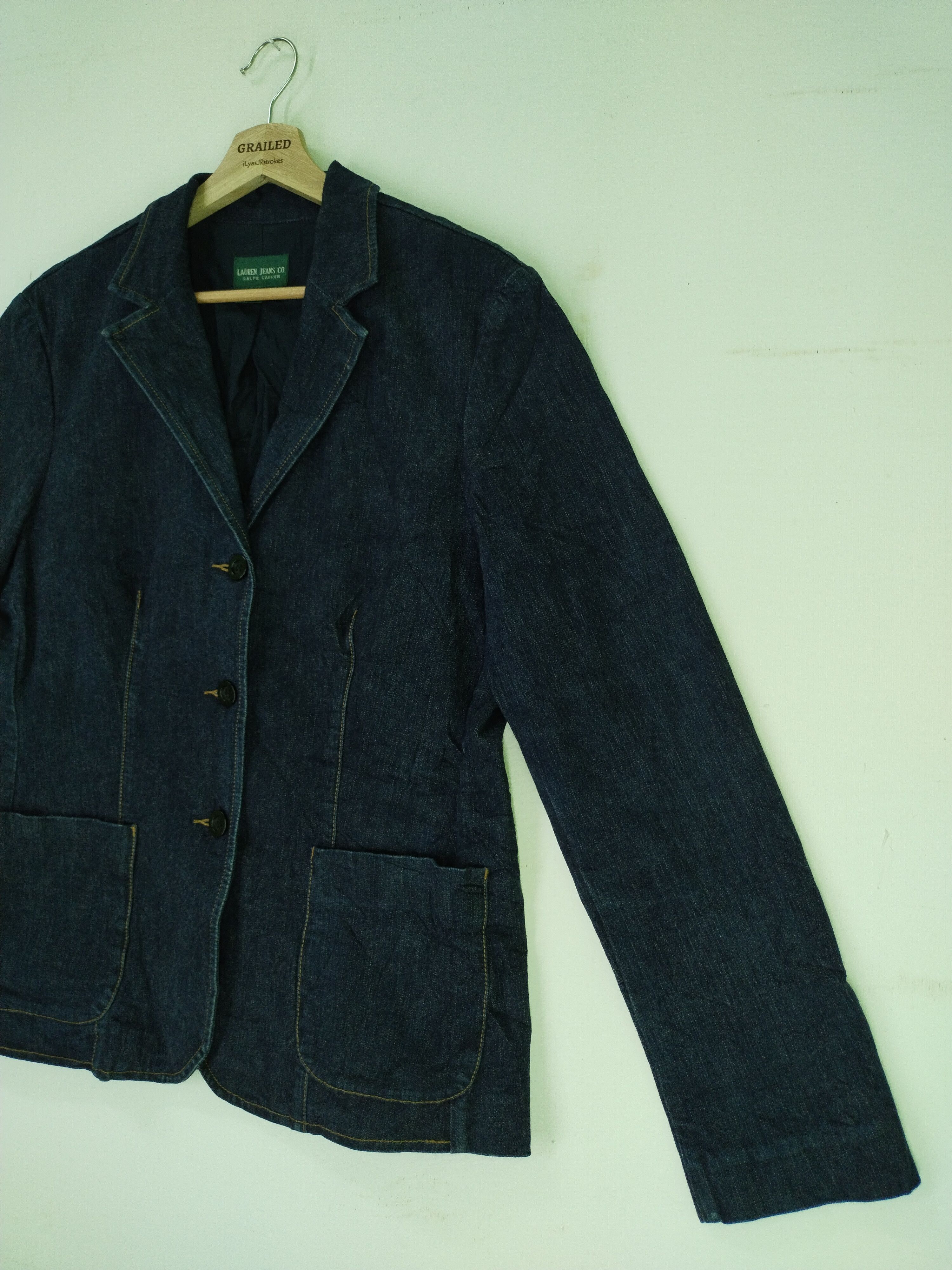 Ralph Lauren × Vintage VTG Ralph Lauren Denim Jacket Size L / US 10 / IT 46 - 3 Thumbnail