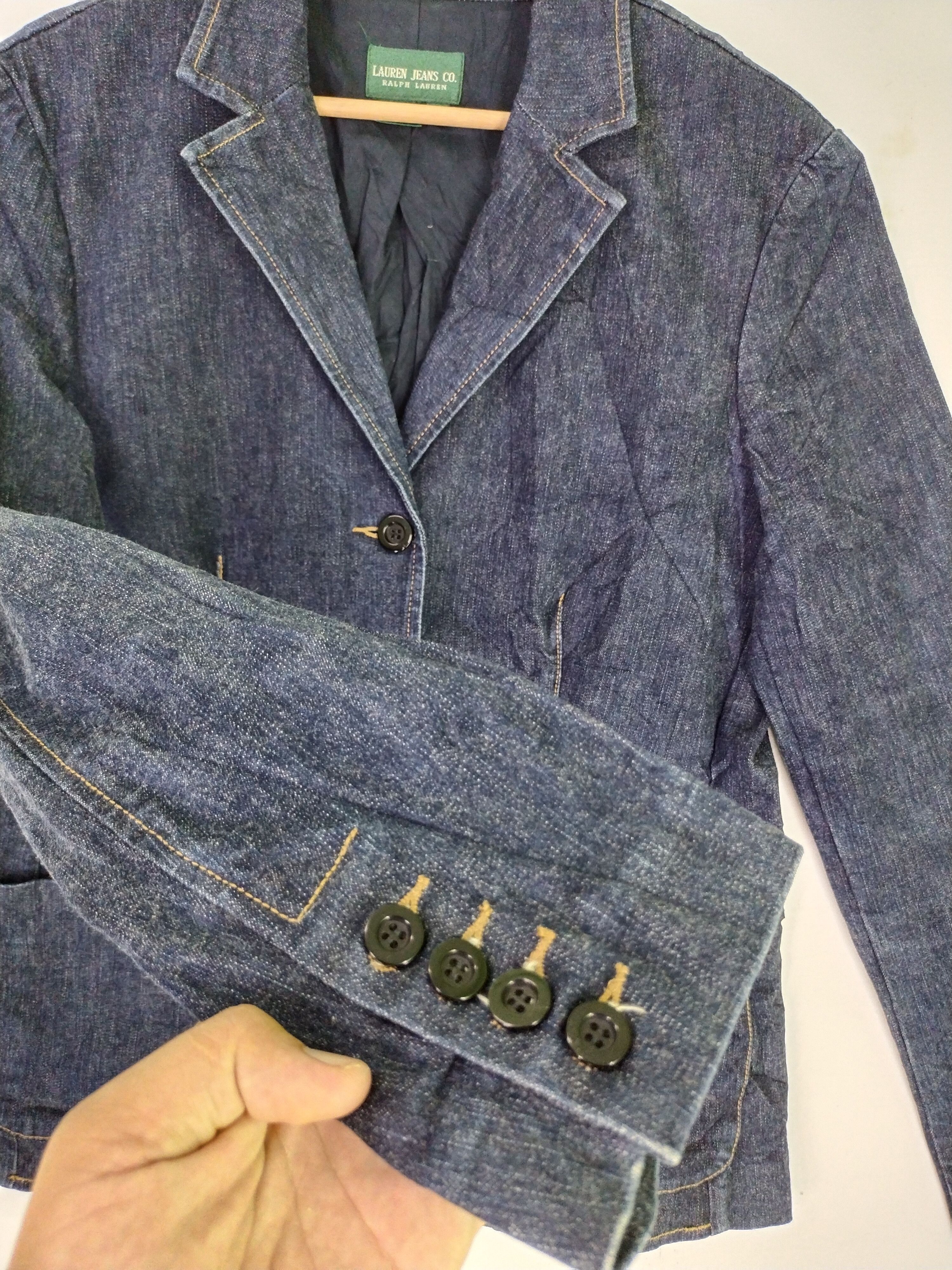 Ralph Lauren × Vintage VTG Ralph Lauren Denim Jacket Size L / US 10 / IT 46 - 5 Thumbnail