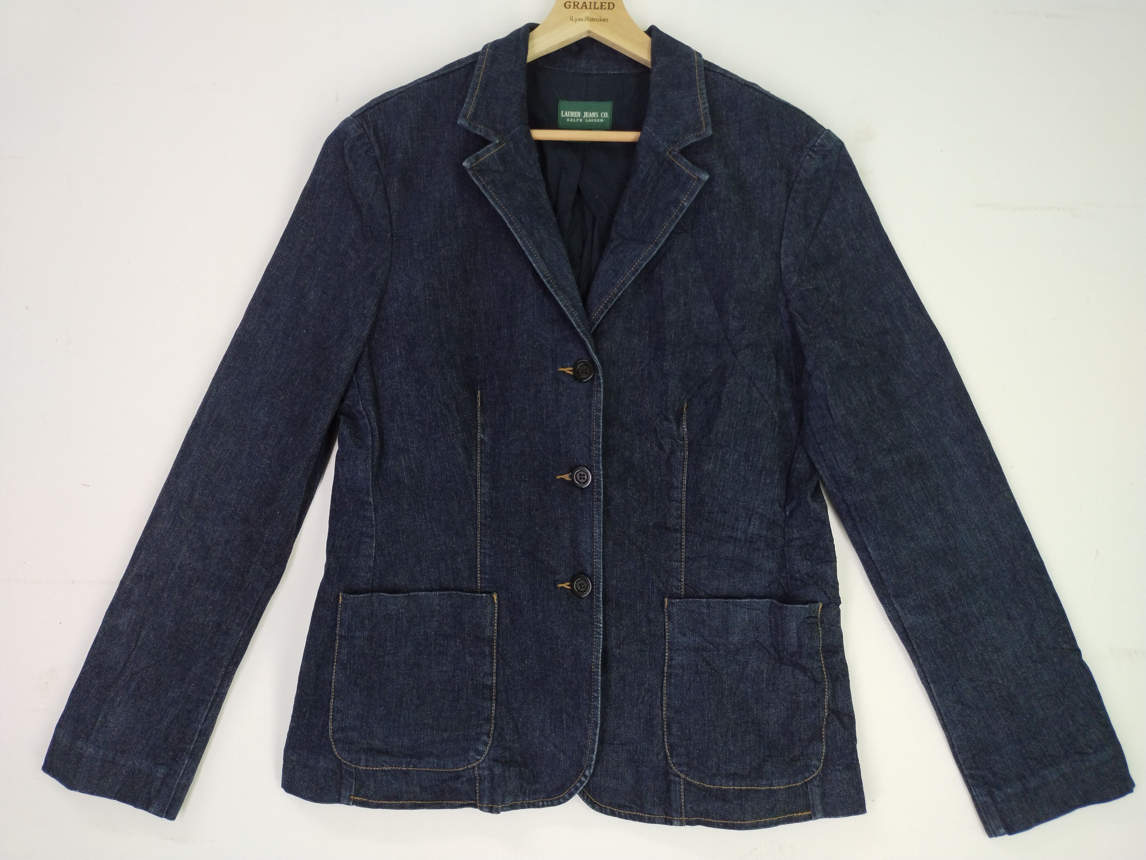 Ralph Lauren × Vintage VTG Ralph Lauren Denim Jacket Size L / US 10 / IT 46 - 1 Thumbnail
