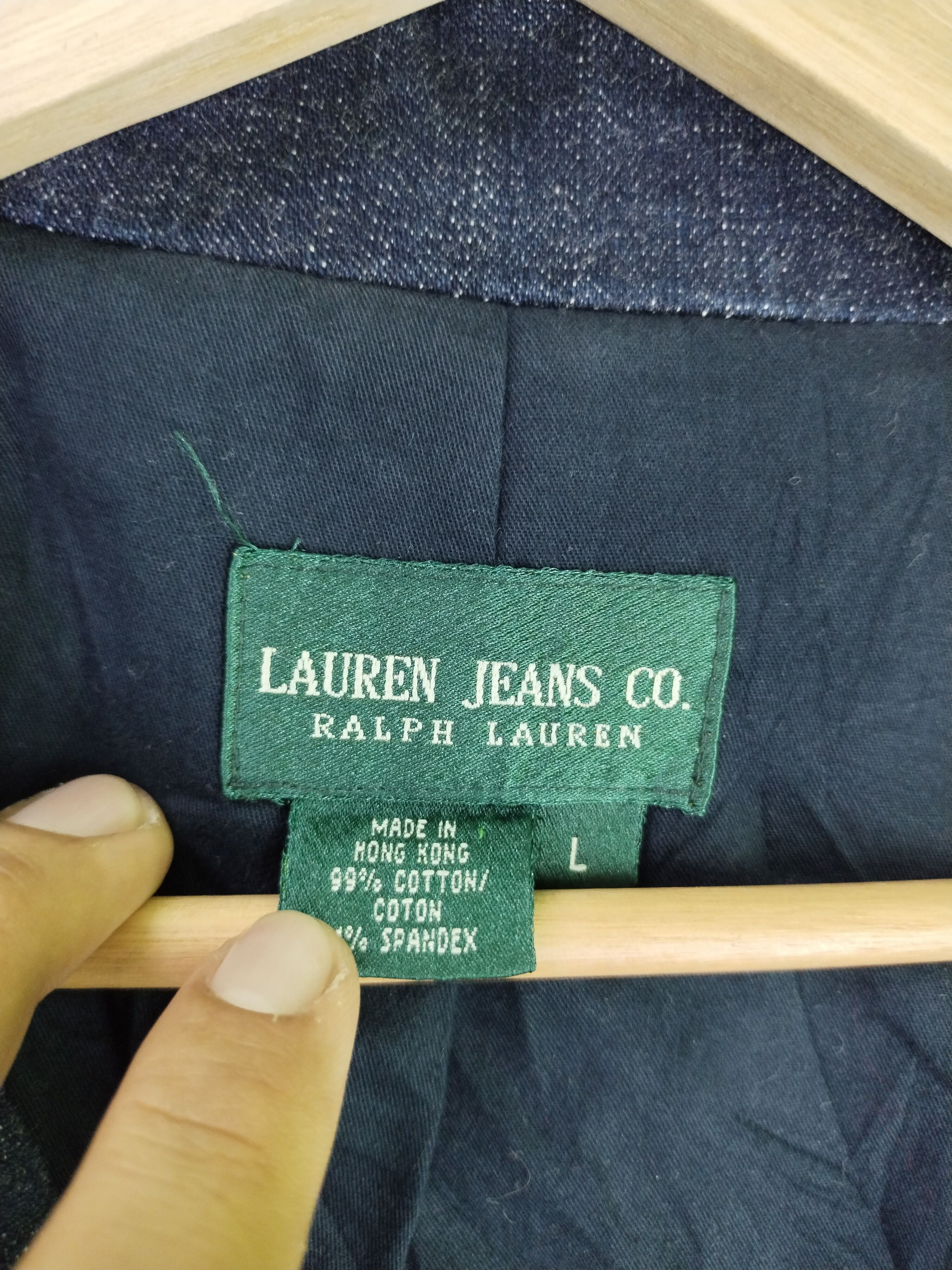Ralph Lauren × Vintage VTG Ralph Lauren Denim Jacket Size L / US 10 / IT 46 - 12 Thumbnail