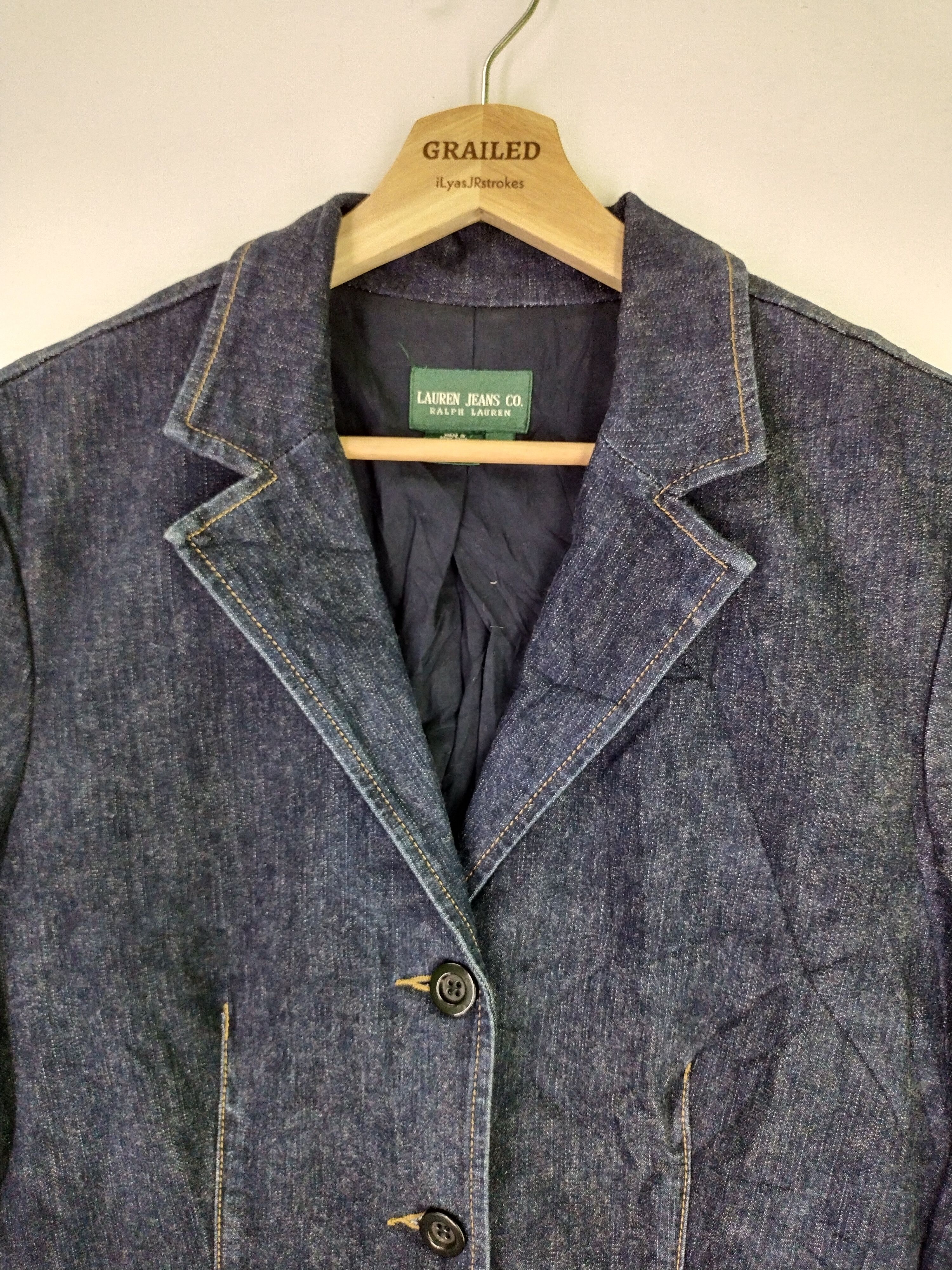 Ralph Lauren × Vintage VTG Ralph Lauren Denim Jacket Size L / US 10 / IT 46 - 7 Thumbnail