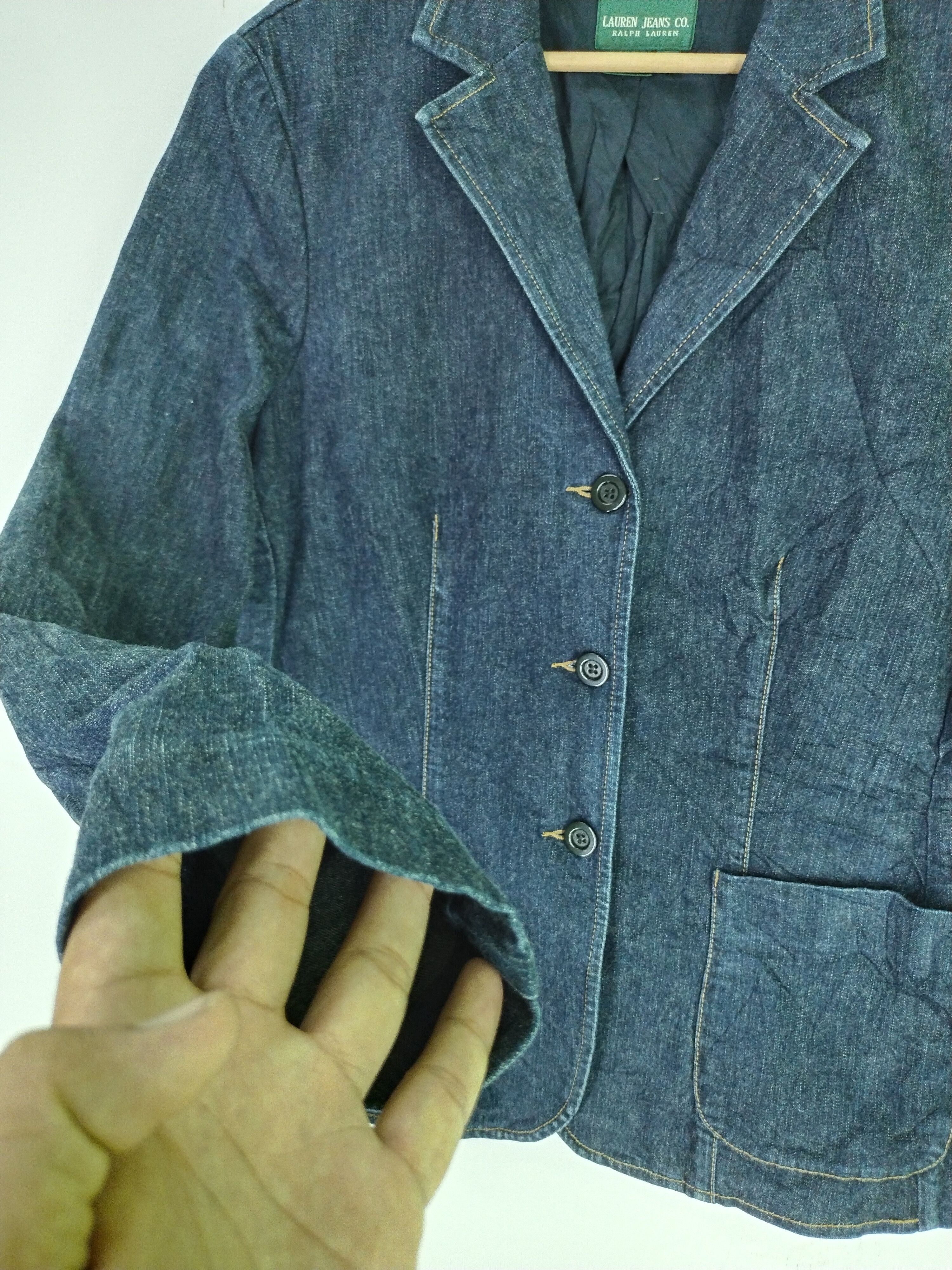 Ralph Lauren × Vintage VTG Ralph Lauren Denim Jacket Size L / US 10 / IT 46 - 6 Thumbnail