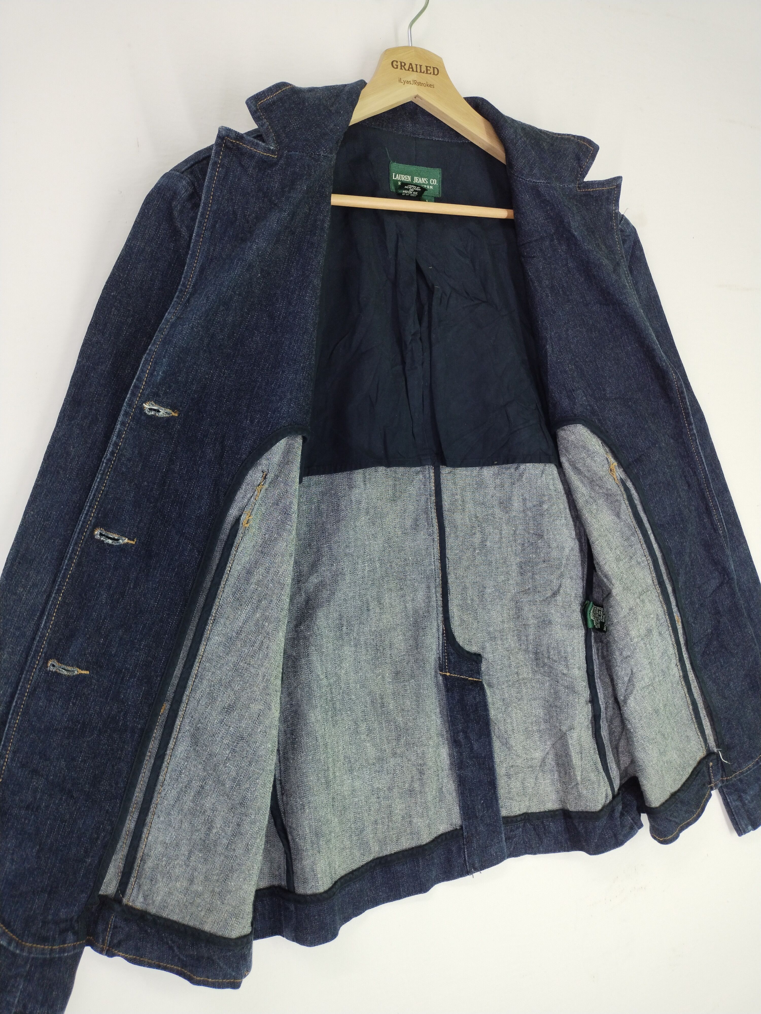 Ralph Lauren × Vintage VTG Ralph Lauren Denim Jacket Size L / US 10 / IT 46 - 11 Thumbnail