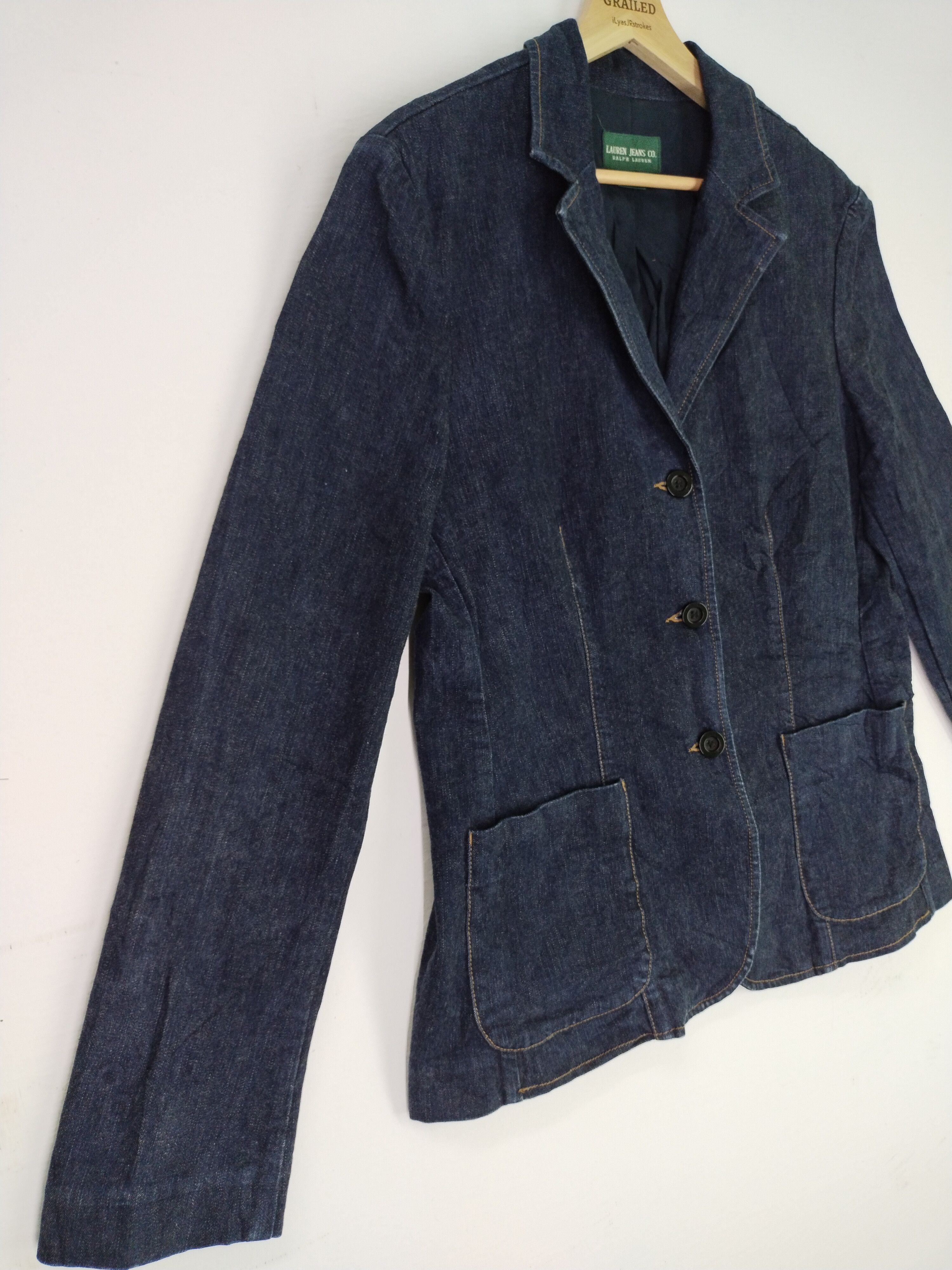 Ralph Lauren × Vintage VTG Ralph Lauren Denim Jacket Size L / US 10 / IT 46 - 2 Thumbnail