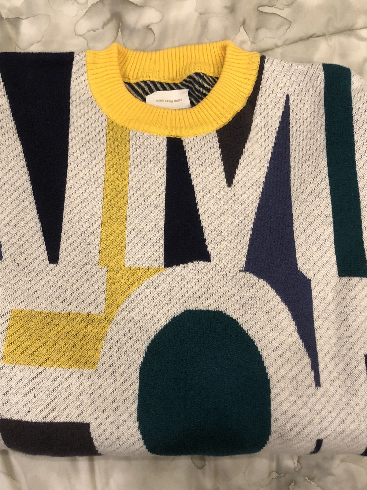Aime Leon Dore Blown Print Knit Sweater - L Size US L / EU 52-54 / 3 - 8 Thumbnail