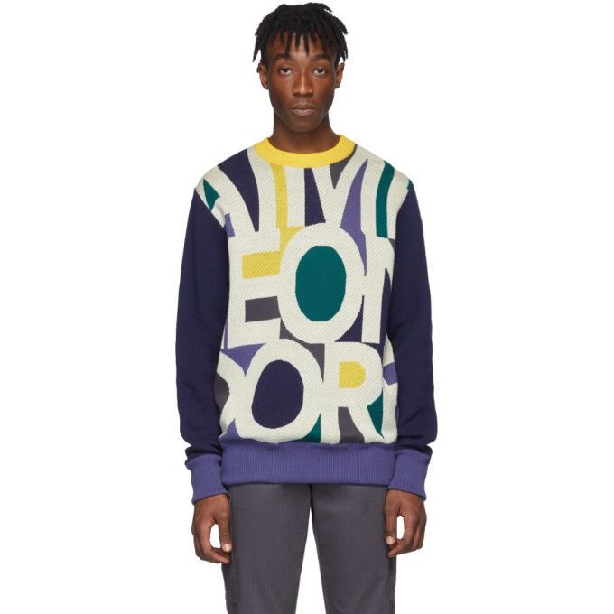 Aime Leon Dore Blown Print Knit Sweater - L Size US L / EU 52-54 / 3 - 3 Thumbnail