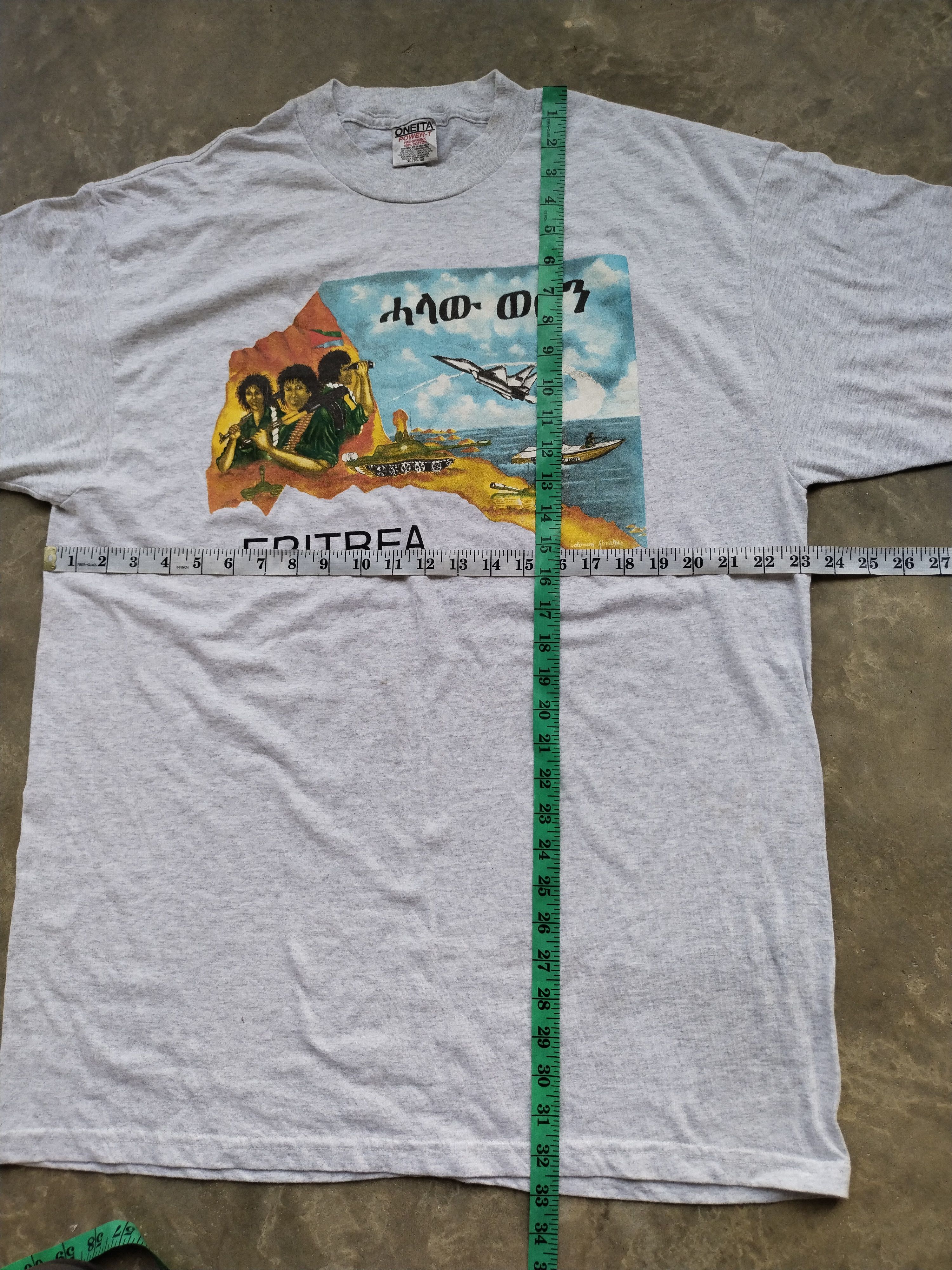 Toyo Enterprises Vintage 🔥 90s Border Guard Eritrea Tee Size US XL / EU 56 / 4 - 1 Thumbnail