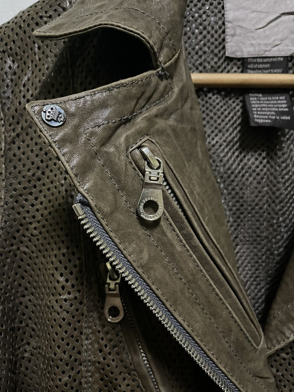 Japanese Brand × Other Double Standard Perfecto Lamb Leather Jacket Size S / US 4 / IT 40 - 6 Thumbnail