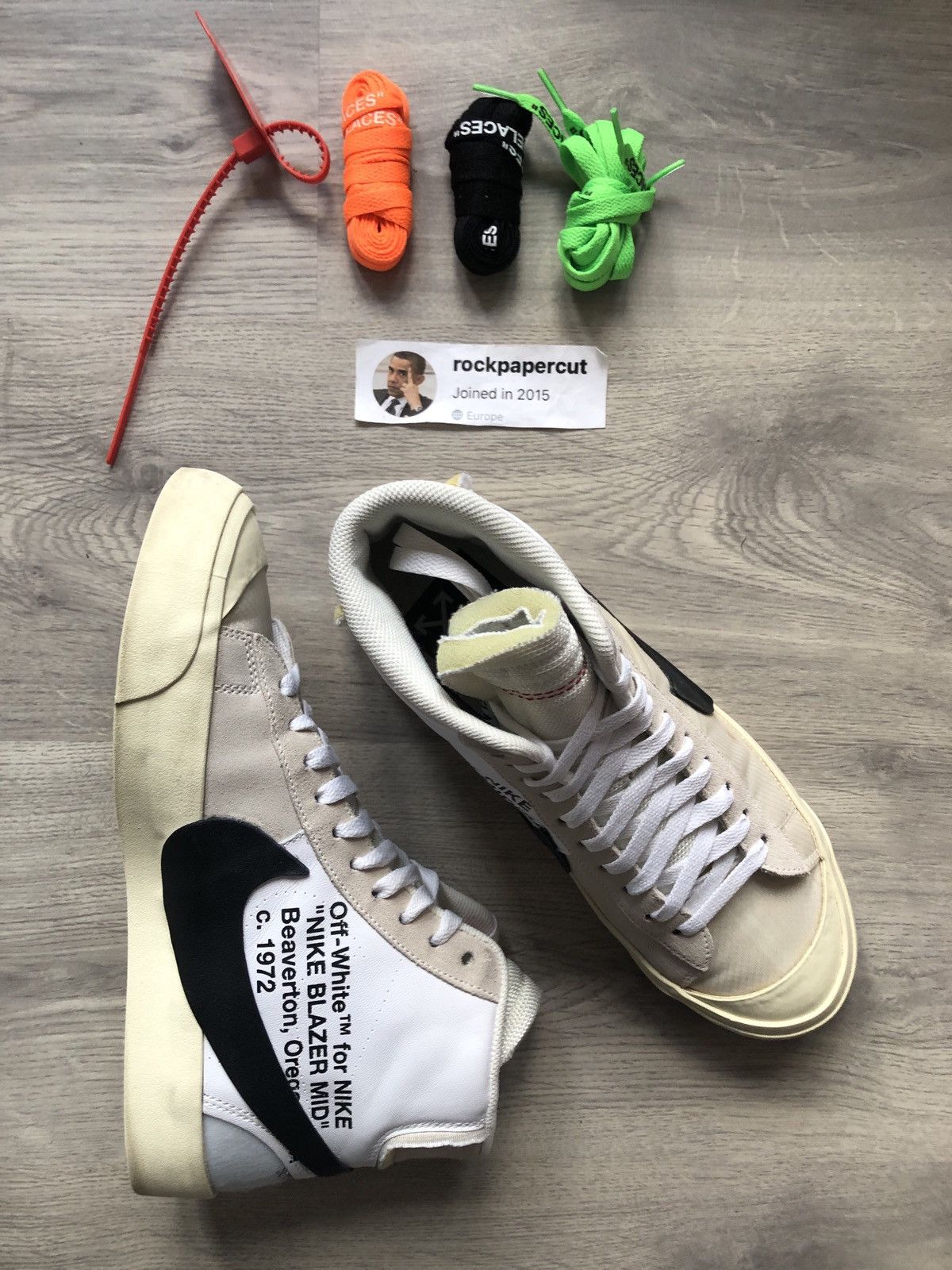 nike blazer mid off white the ten