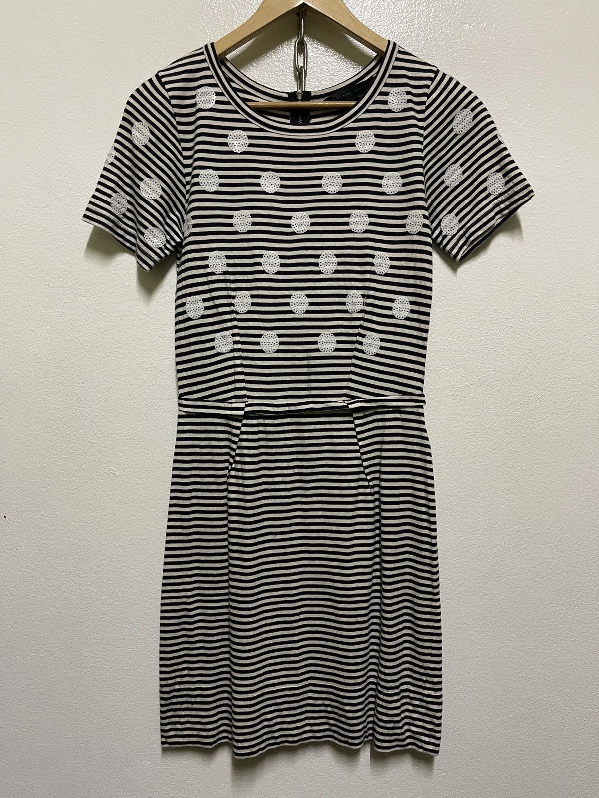 Marc by Marc Jacobs Resort Willa Dotted Jersey Dress in Tapioca Multi Size S / US 4 / IT 40 - 2 Thumbnail