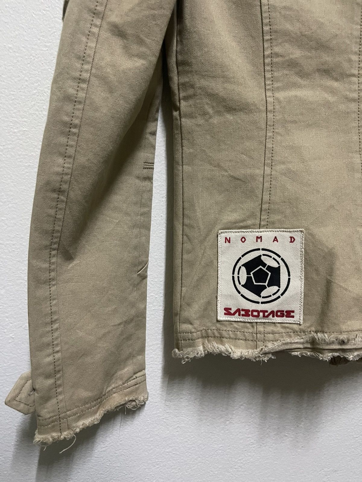 Japanese Brand Sabotage Nomad Army Jacket Distressed Size XS / US 0-2 / IT 36-38 - 10 Thumbnail