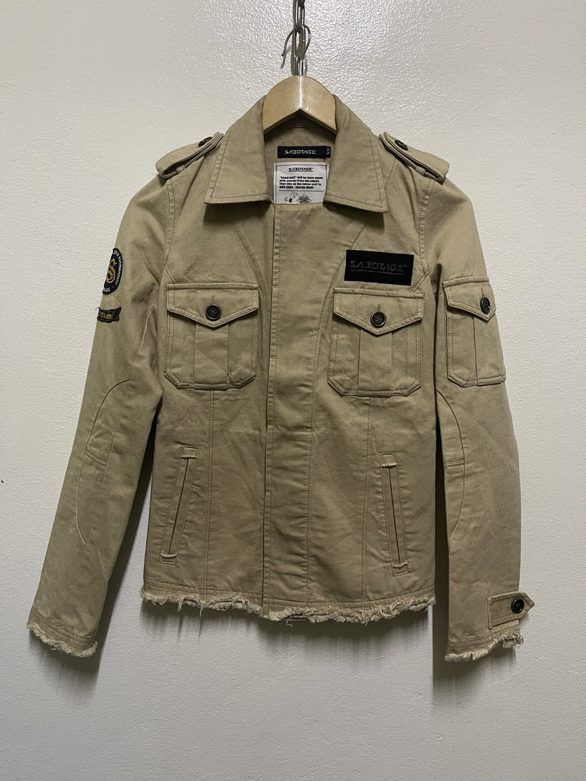 Japanese Brand Sabotage Nomad Army Jacket Distressed Size XS / US 0-2 / IT 36-38 - 1 Thumbnail