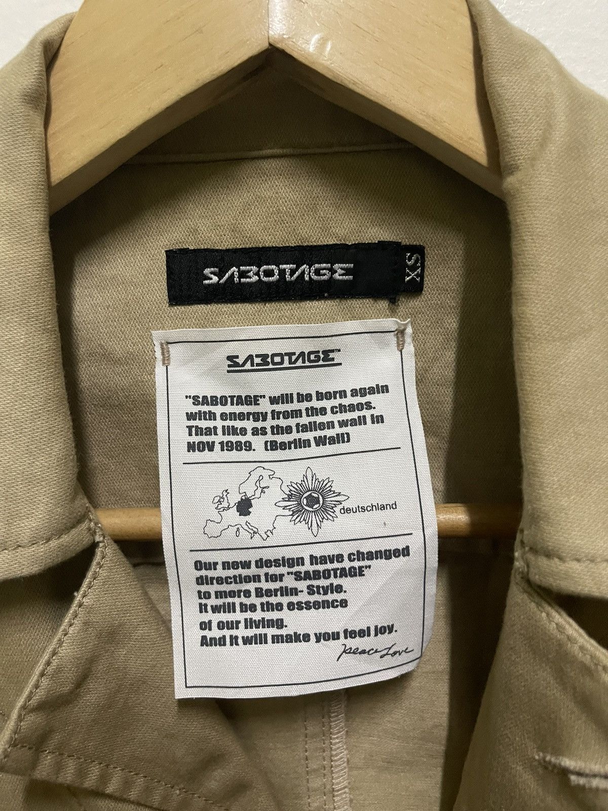 Japanese Brand Sabotage Nomad Army Jacket Distressed Size XS / US 0-2 / IT 36-38 - 16 Thumbnail