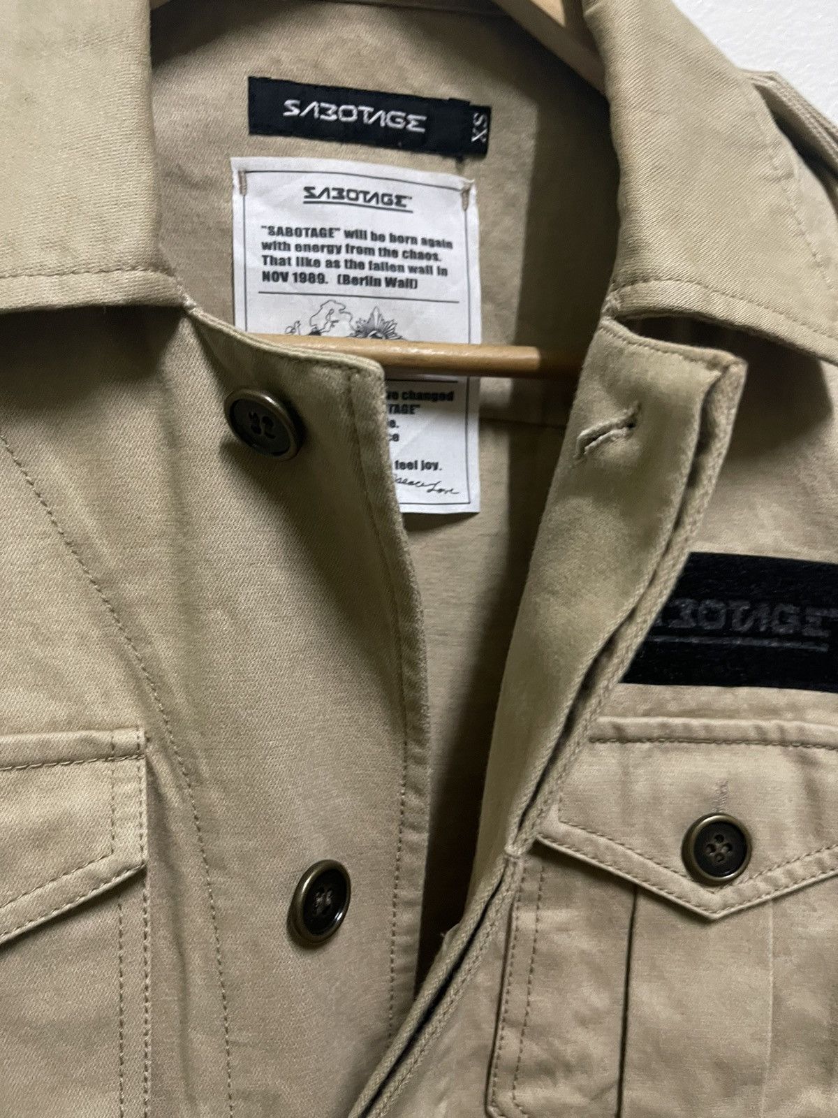 Japanese Brand Sabotage Nomad Army Jacket Distressed Size XS / US 0-2 / IT 36-38 - 15 Thumbnail