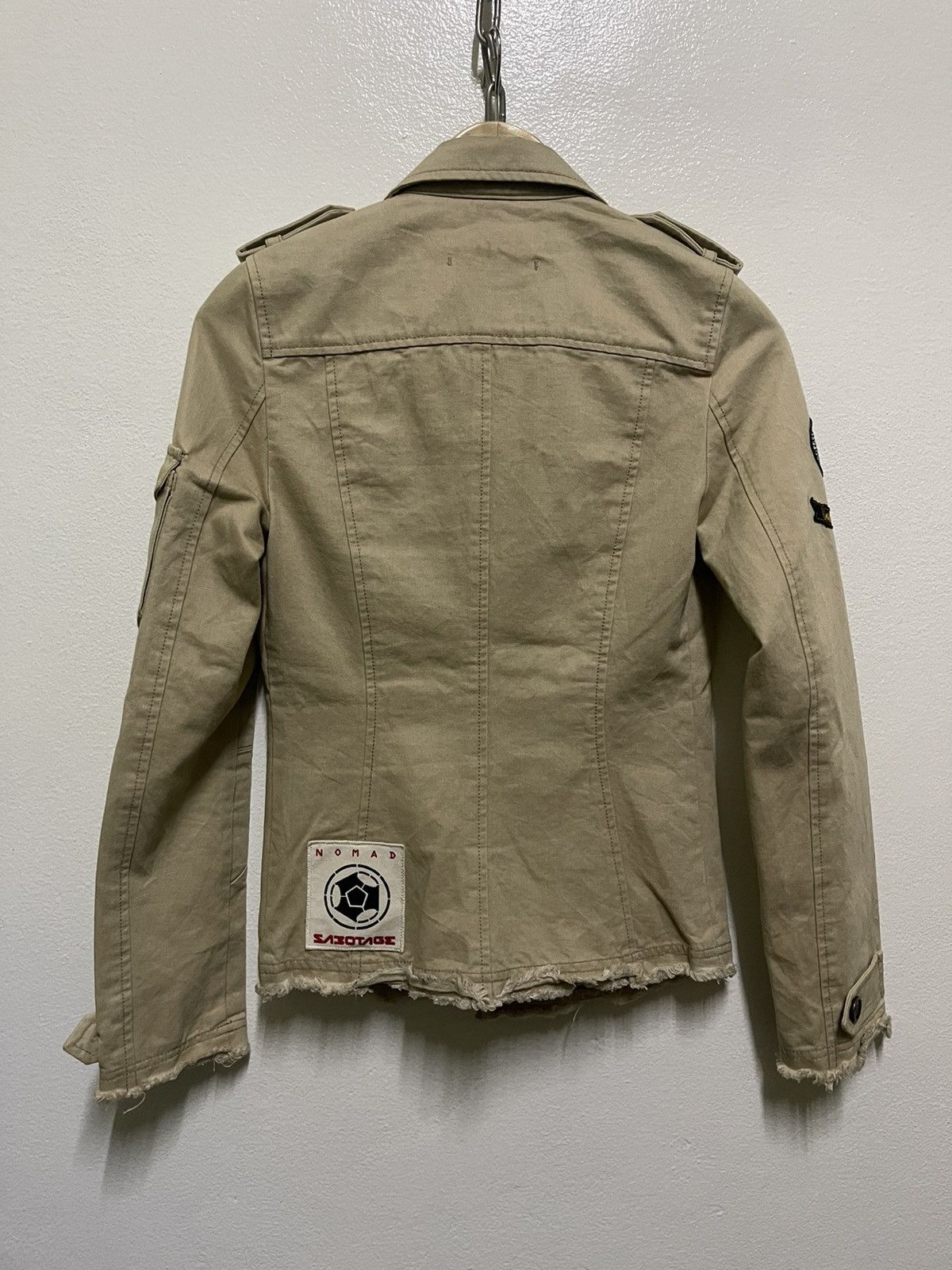 Japanese Brand Sabotage Nomad Army Jacket Distressed Size XS / US 0-2 / IT 36-38 - 8 Thumbnail