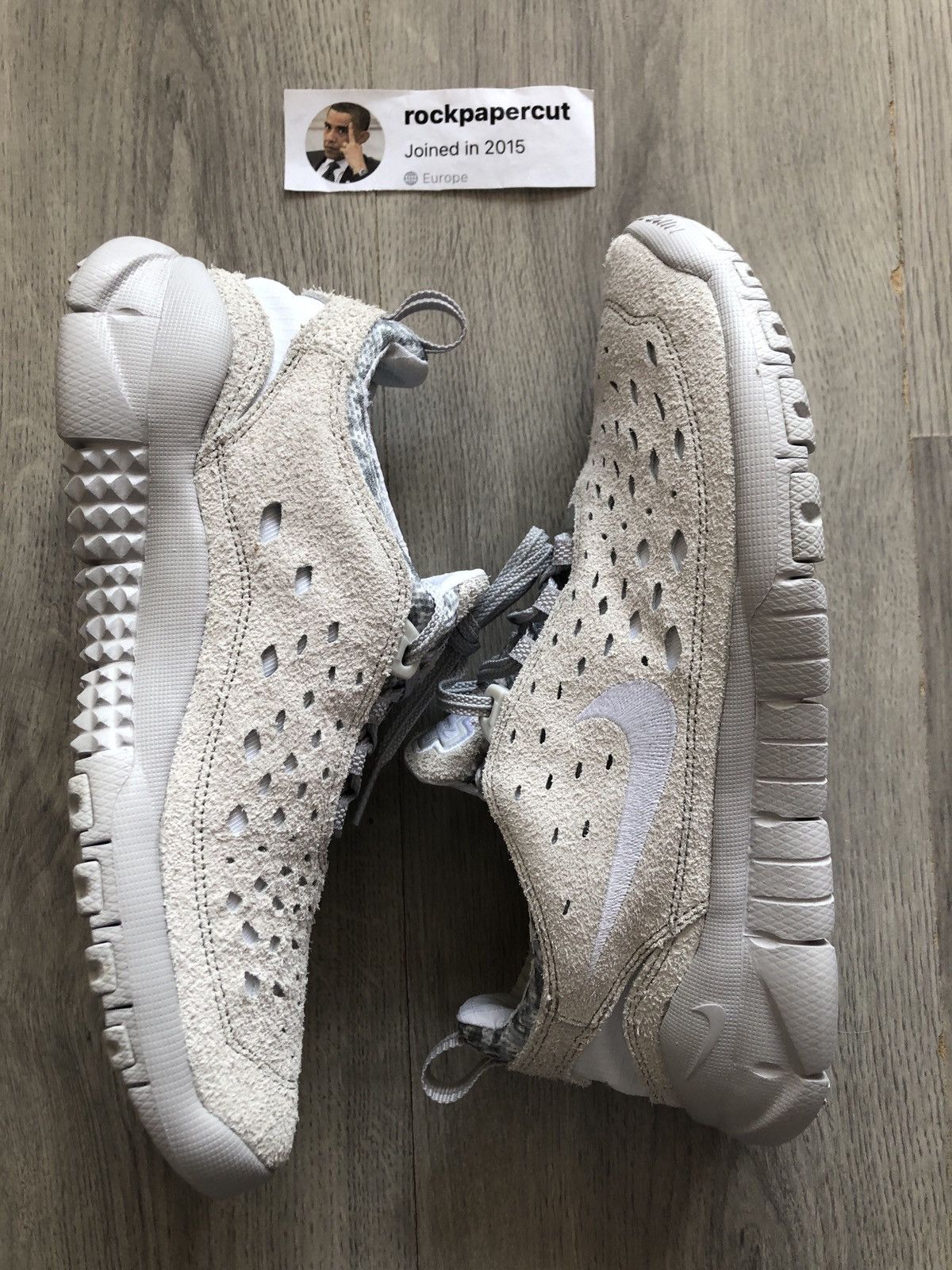 image of Nike Free Run Trail “Neutral Grey” Shoes, Men's (Size 9.5)