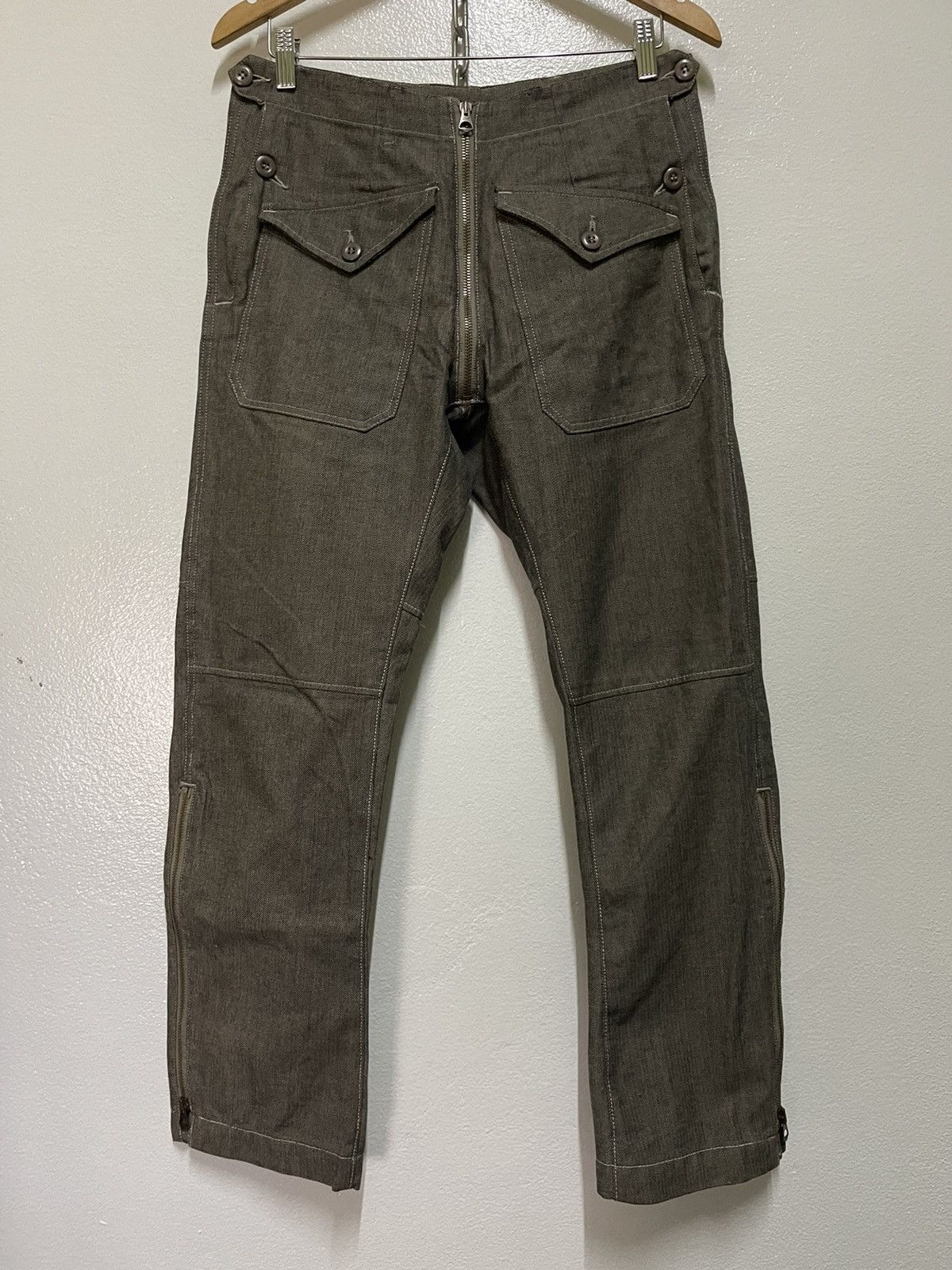 Vintage Worker Hickory Stripe Bush Pants Size US 30 / EU 46 - 3 Thumbnail