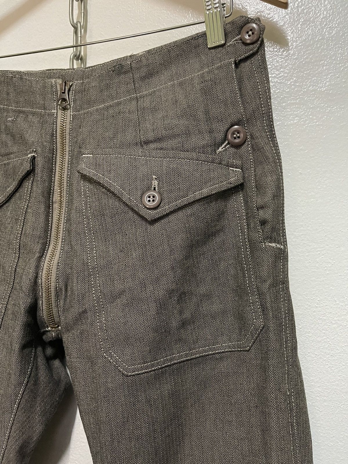 Vintage Worker Hickory Stripe Bush Pants Size US 30 / EU 46 - 6 Thumbnail