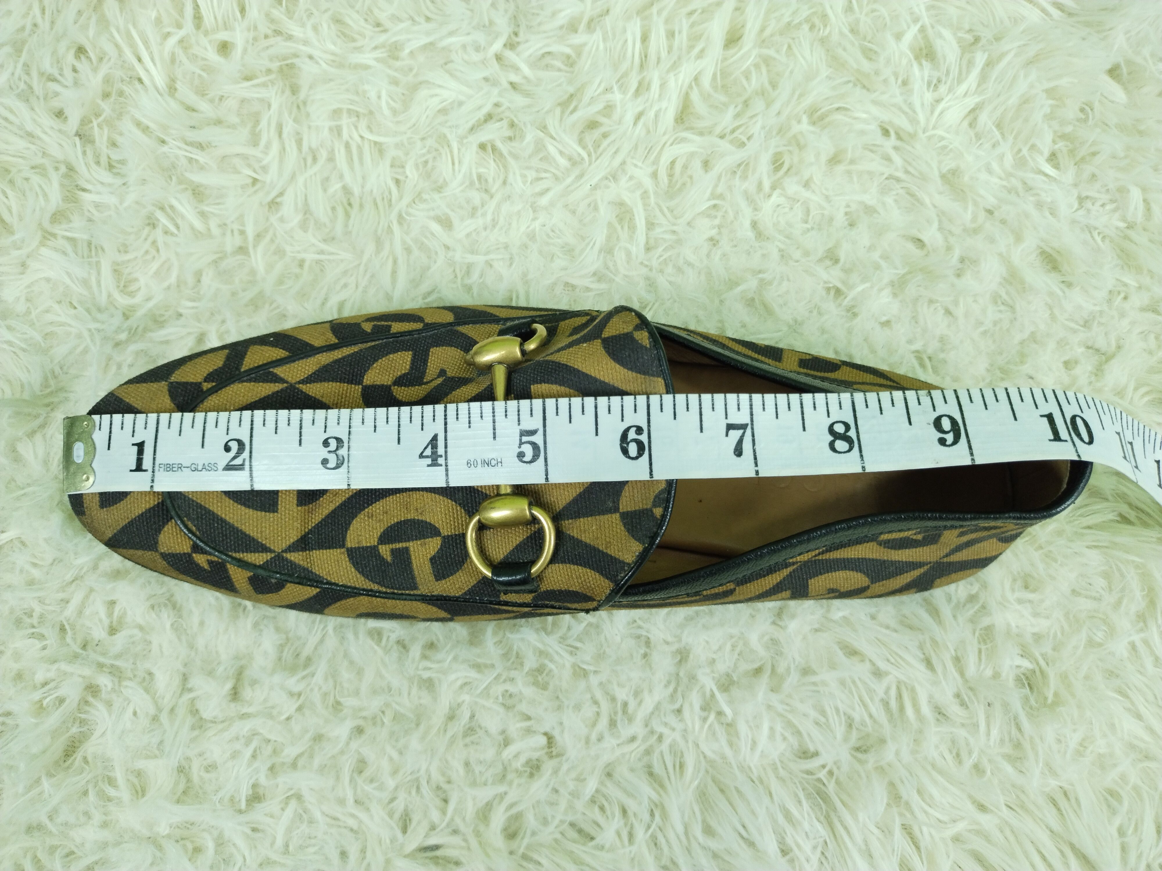 Gucci × Vintage RARE MEN'S GUCCI JORDAAN G RHOMBUS HORSEBIT LOAFERS SHOES Size US 5 / EU 37 - 17 Thumbnail