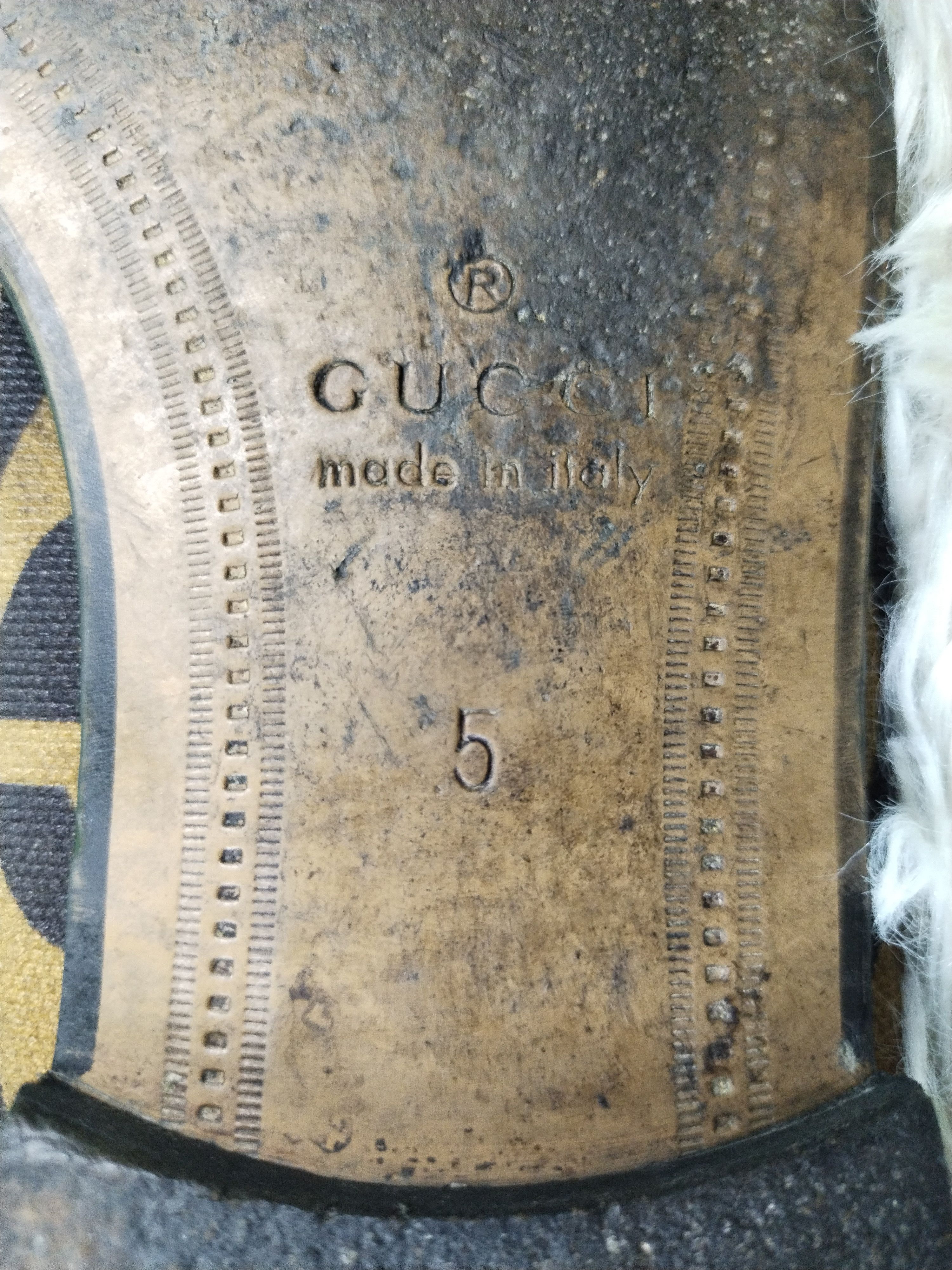 Gucci × Vintage RARE MEN'S GUCCI JORDAAN G RHOMBUS HORSEBIT LOAFERS SHOES Size US 5 / EU 37 - 11 Thumbnail