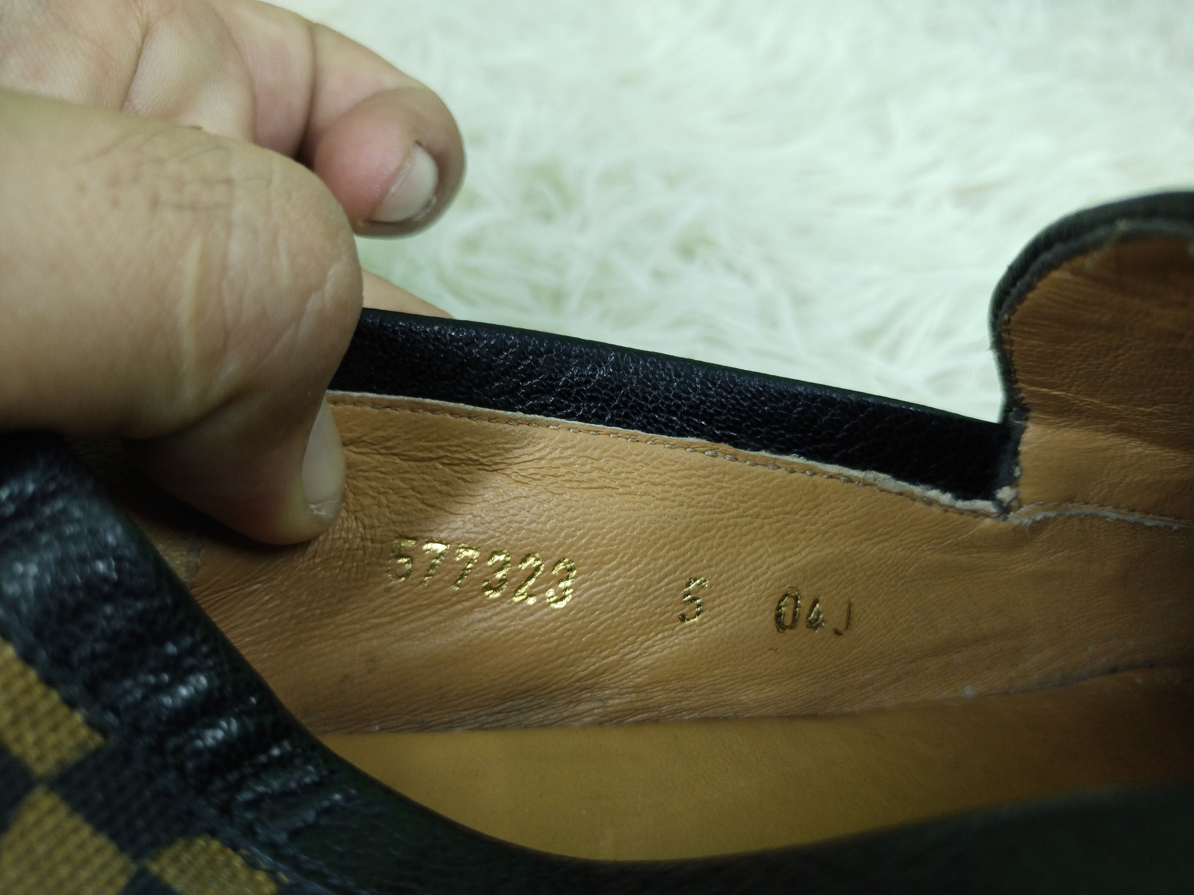 Gucci × Vintage RARE MEN'S GUCCI JORDAAN G RHOMBUS HORSEBIT LOAFERS SHOES Size US 5 / EU 37 - 12 Thumbnail