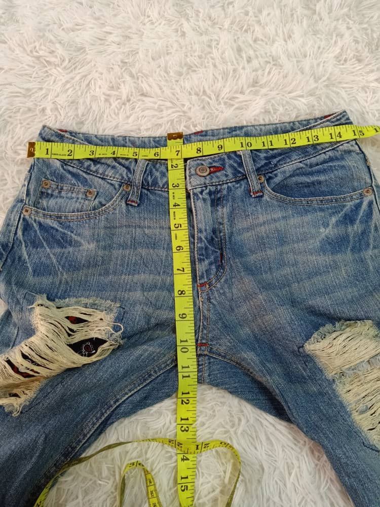 Japanese Brand × Vintage JAPANESE 🇯🇵 SHORT DISTRESSED DENIM JAPAN Size US 30 / EU 46 - 1 Preview