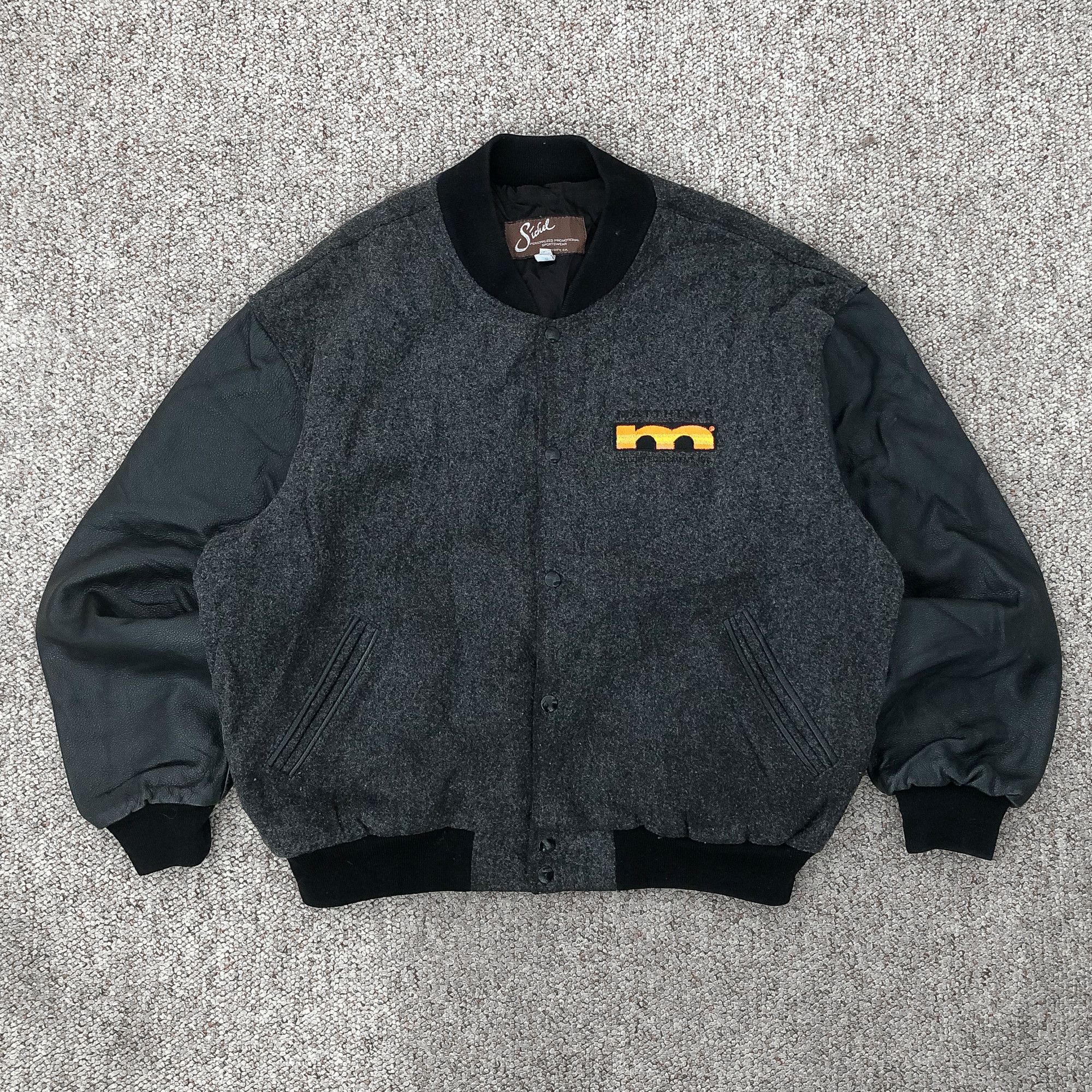 Vintage Vintage 1995 Boxy Faded Black Bomber Jacket Size US M / EU 48-50 / 2 - 2 Thumbnail
