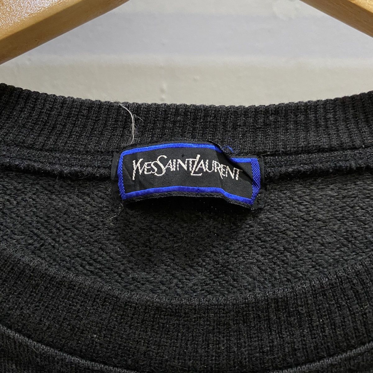 Vintage × Yves Saint Laurent VINTAGE‼️Yves Saint Laurent Black On Black Heat Press Size US L / EU 52-54 / 3 - 4 Thumbnail