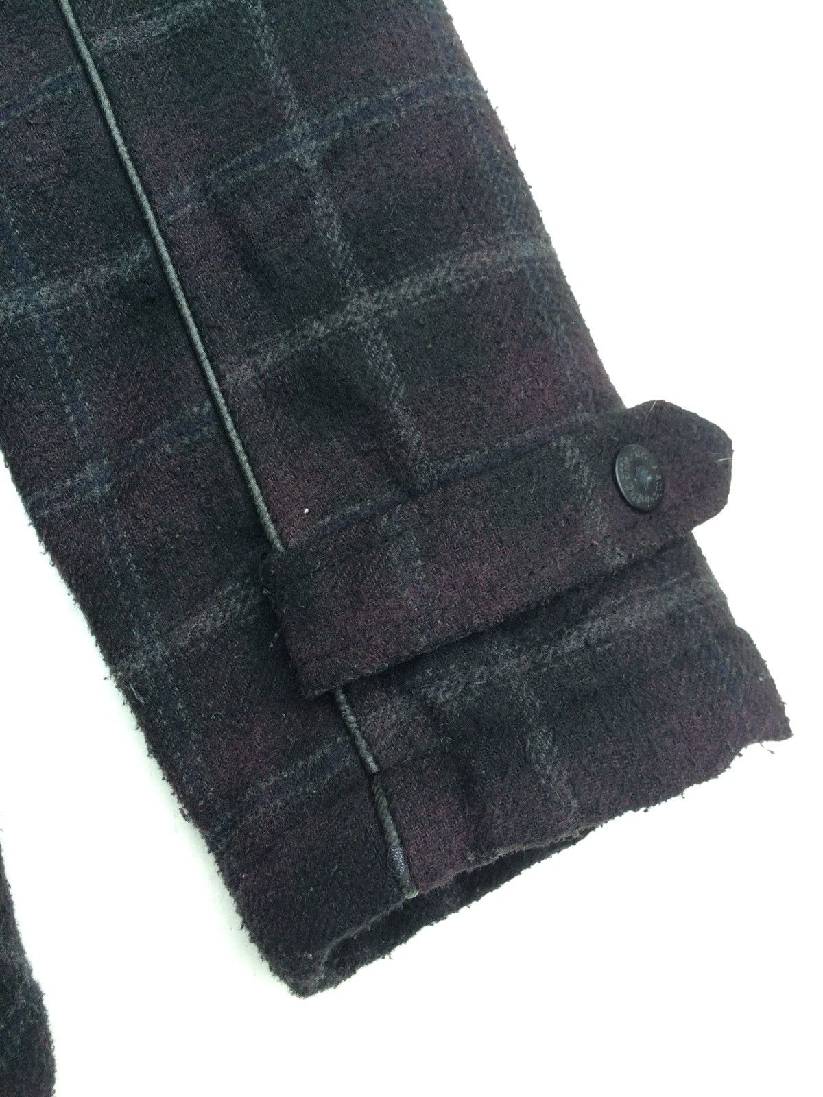 In The Attic × Japanese Brand Checker Fleece Mink Fur Hoodie In The Attic Winter Jacket Size US M / EU 48-50 / 2 - 3 Thumbnail