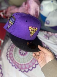 Black Corduroy Arizona Diamondbacks Purple Bottom 20th Anniversary Side Patch New Era 59FIFTY Fitted 77/8