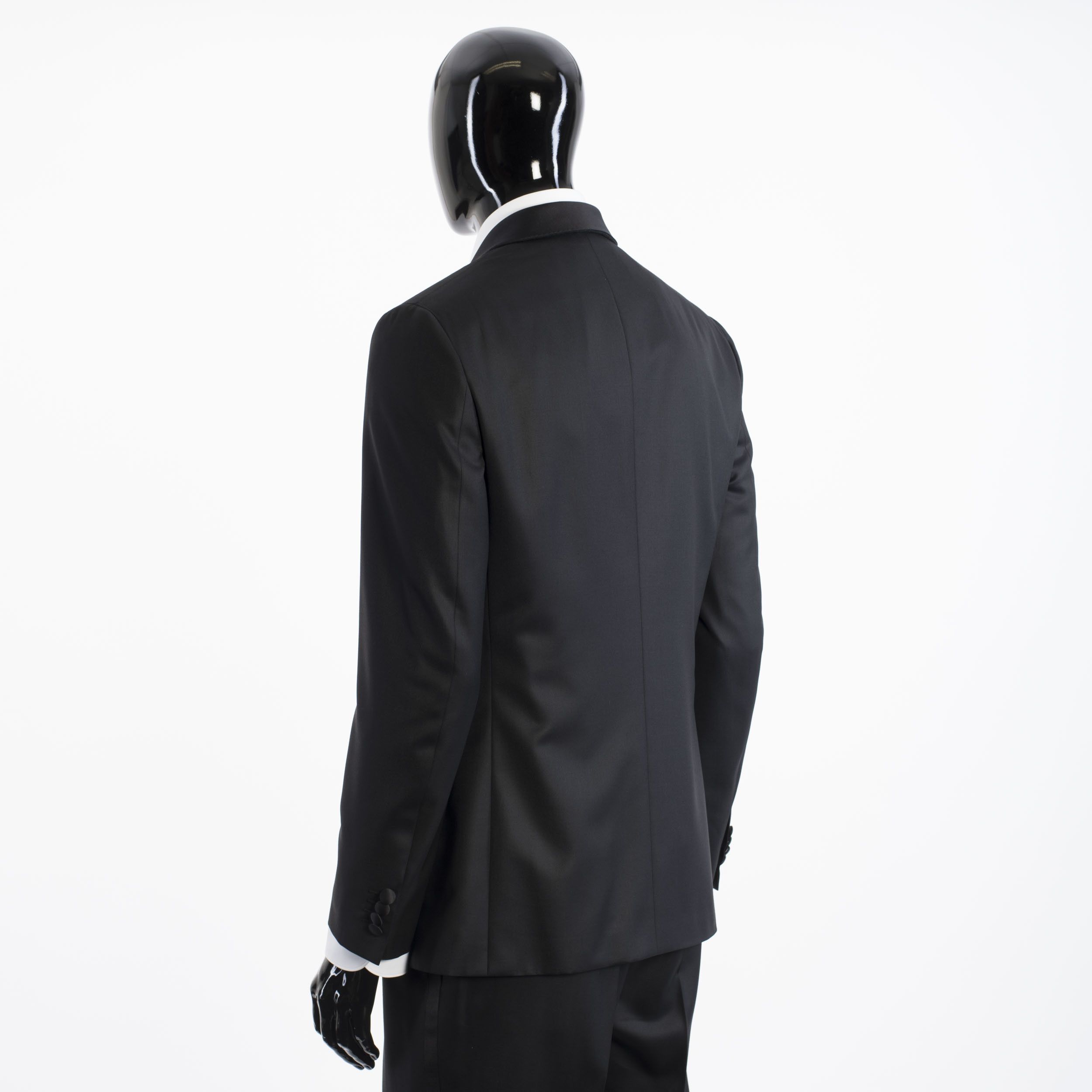 Brioni Black Madison Smoking Jacket Super 160's Virgin Wool Size 38R - 5 Thumbnail