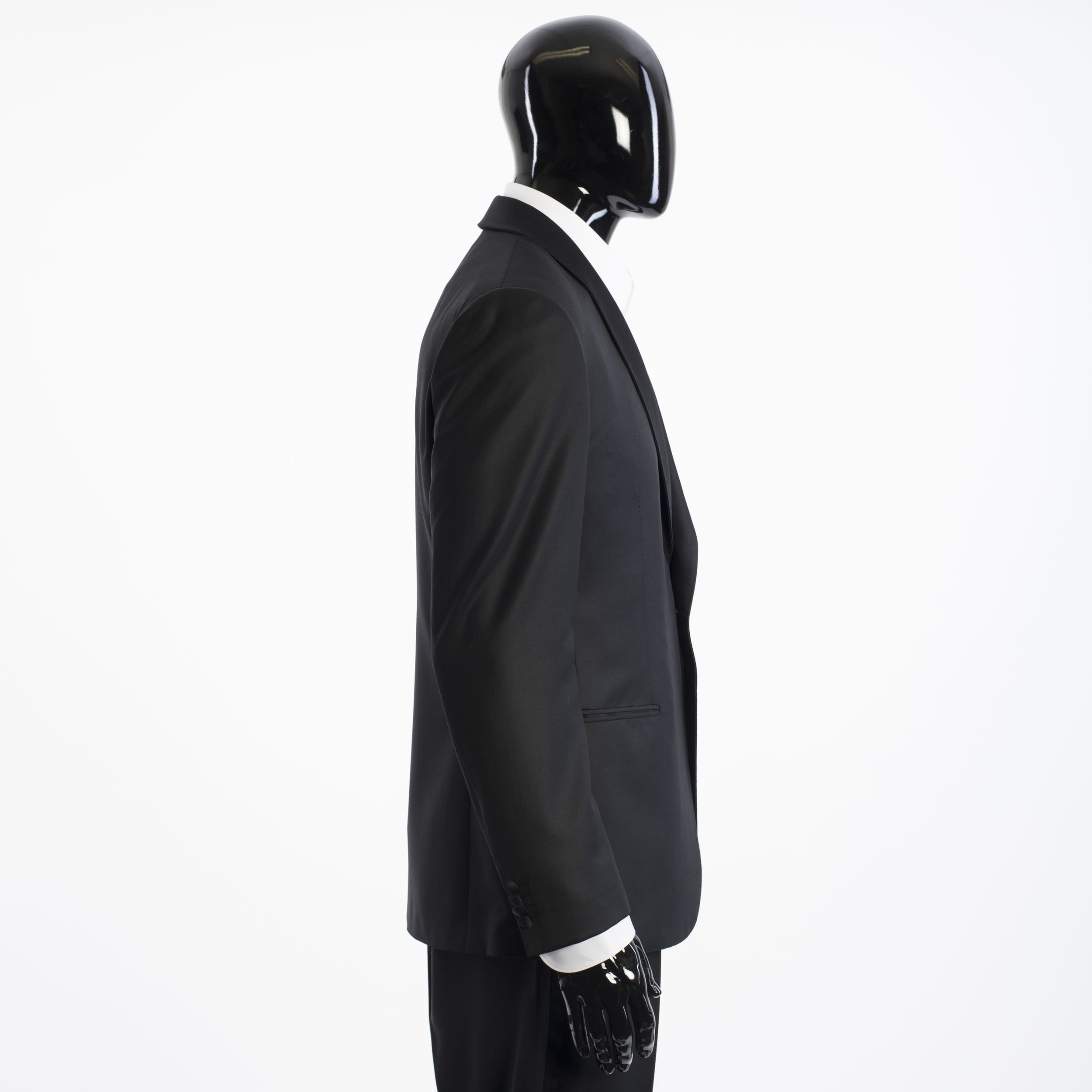 Brioni Black Madison Smoking Jacket Super 160's Virgin Wool Size 38R - 8 Thumbnail