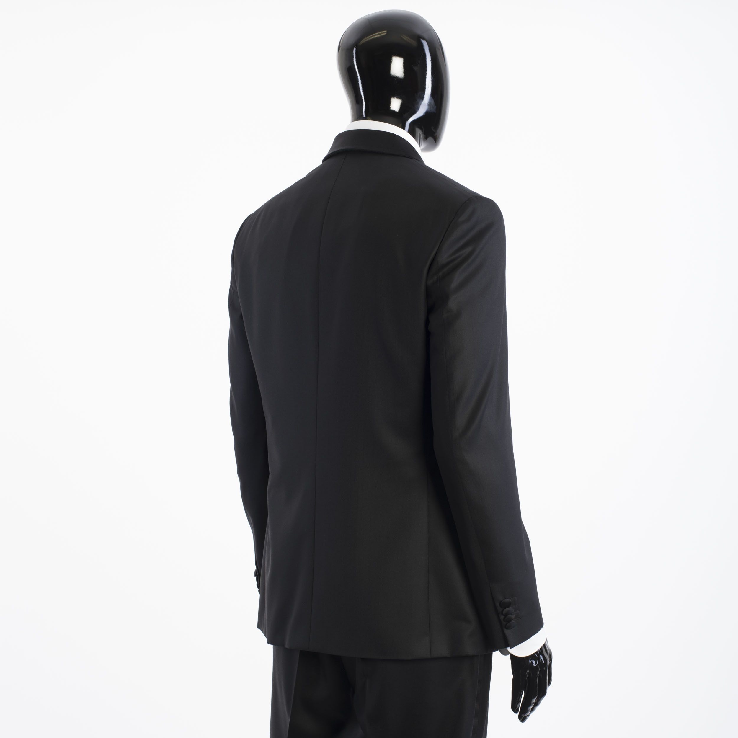 Brioni Black Madison Smoking Jacket Super 160's Virgin Wool Size 38R - 7 Thumbnail