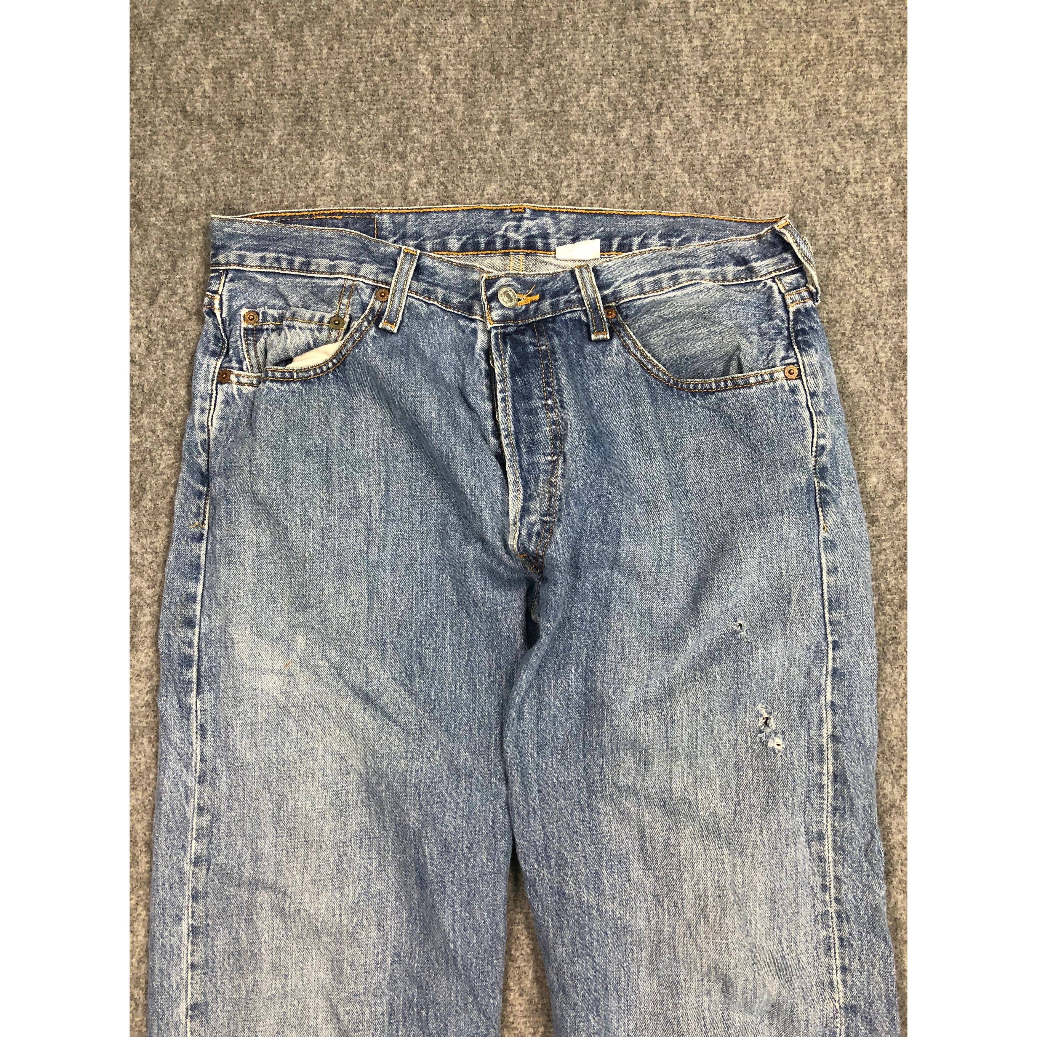 Levi's Vintage Levis 501 Faded Denim Pant DP0128 Size US 34 / EU 50 - 3 Thumbnail