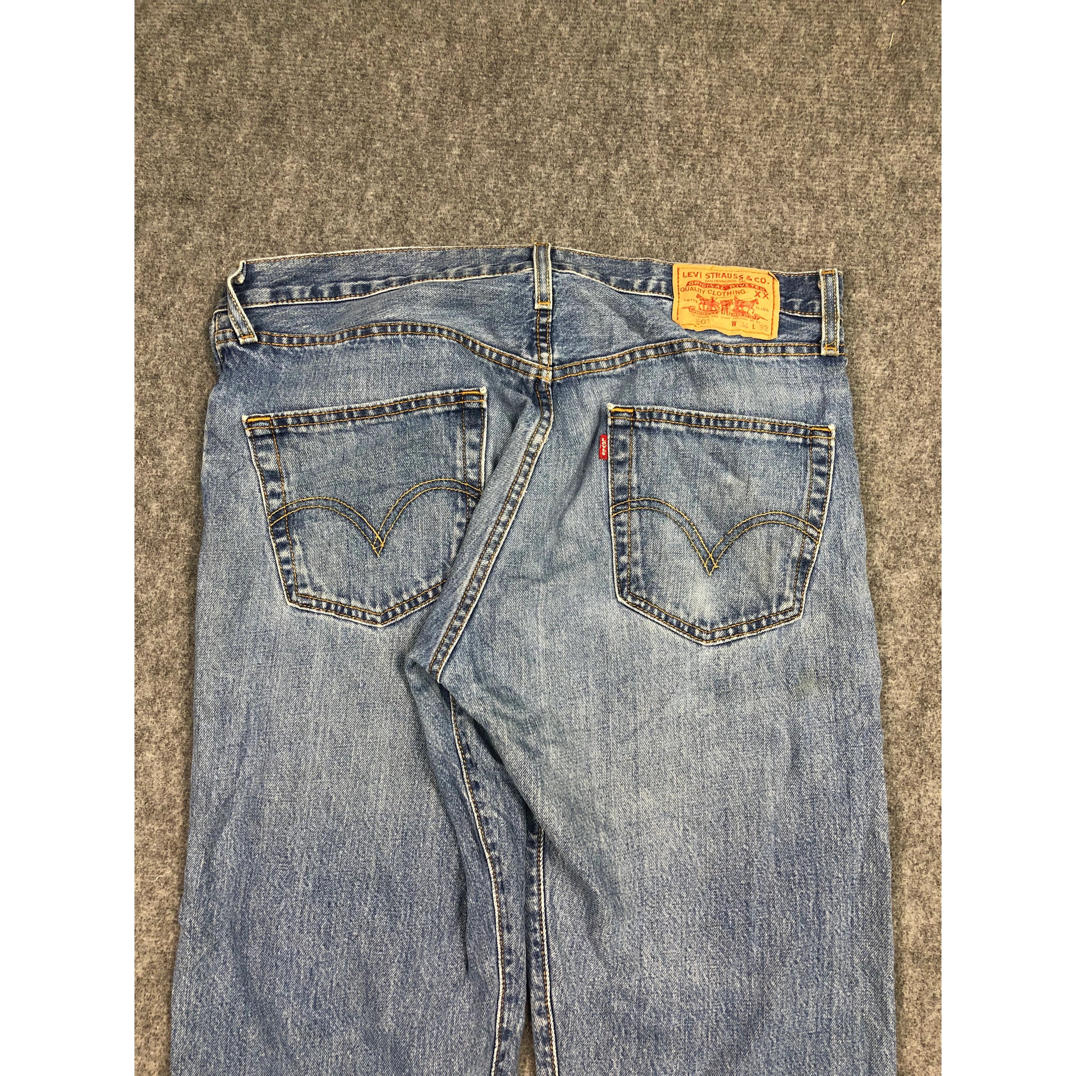 Levi's Vintage Levis 501 Faded Denim Pant DP0128 Size US 34 / EU 50 - 4 Thumbnail
