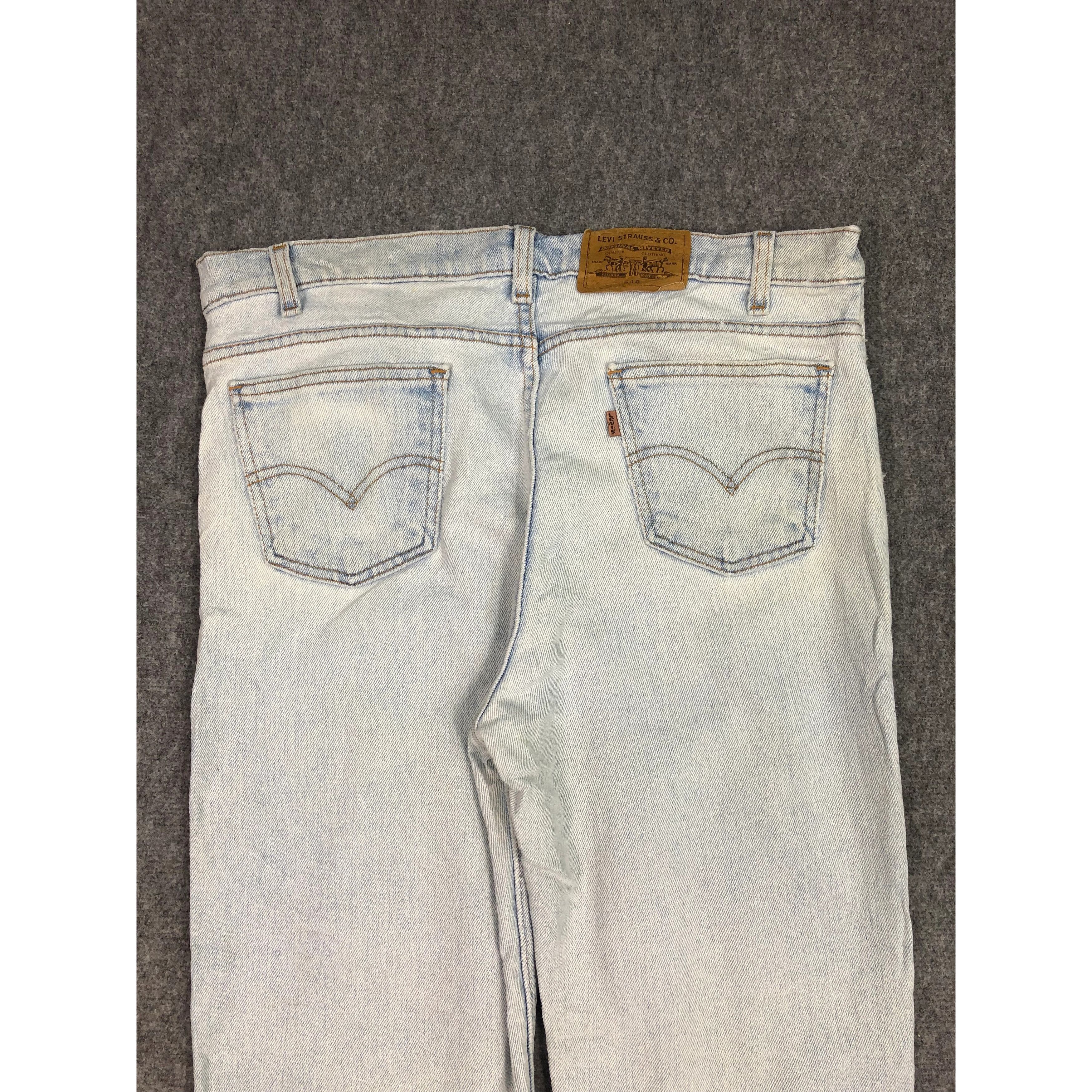 Levi's × Vintage Vintage Levis 540 Faded Blue Denim Jeans DP0205 Size US 34 / EU 50 - 4 Thumbnail