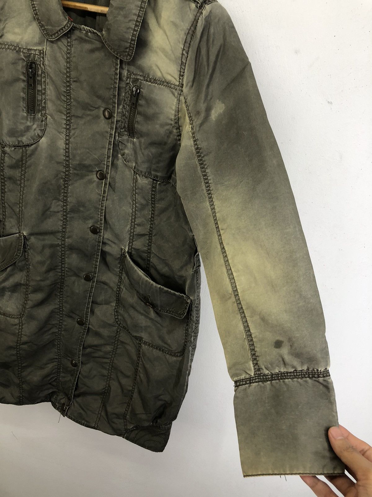 DKNY Vintage DKNY DONNA KARAN Faded Parka Long Jacket Size M / US 6-8 / IT 42-44 - 7 Thumbnail
