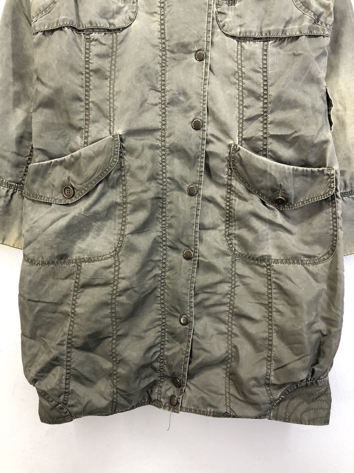 DKNY Vintage DKNY DONNA KARAN Faded Parka Long Jacket Size M / US 6-8 / IT 42-44 - 10 Thumbnail
