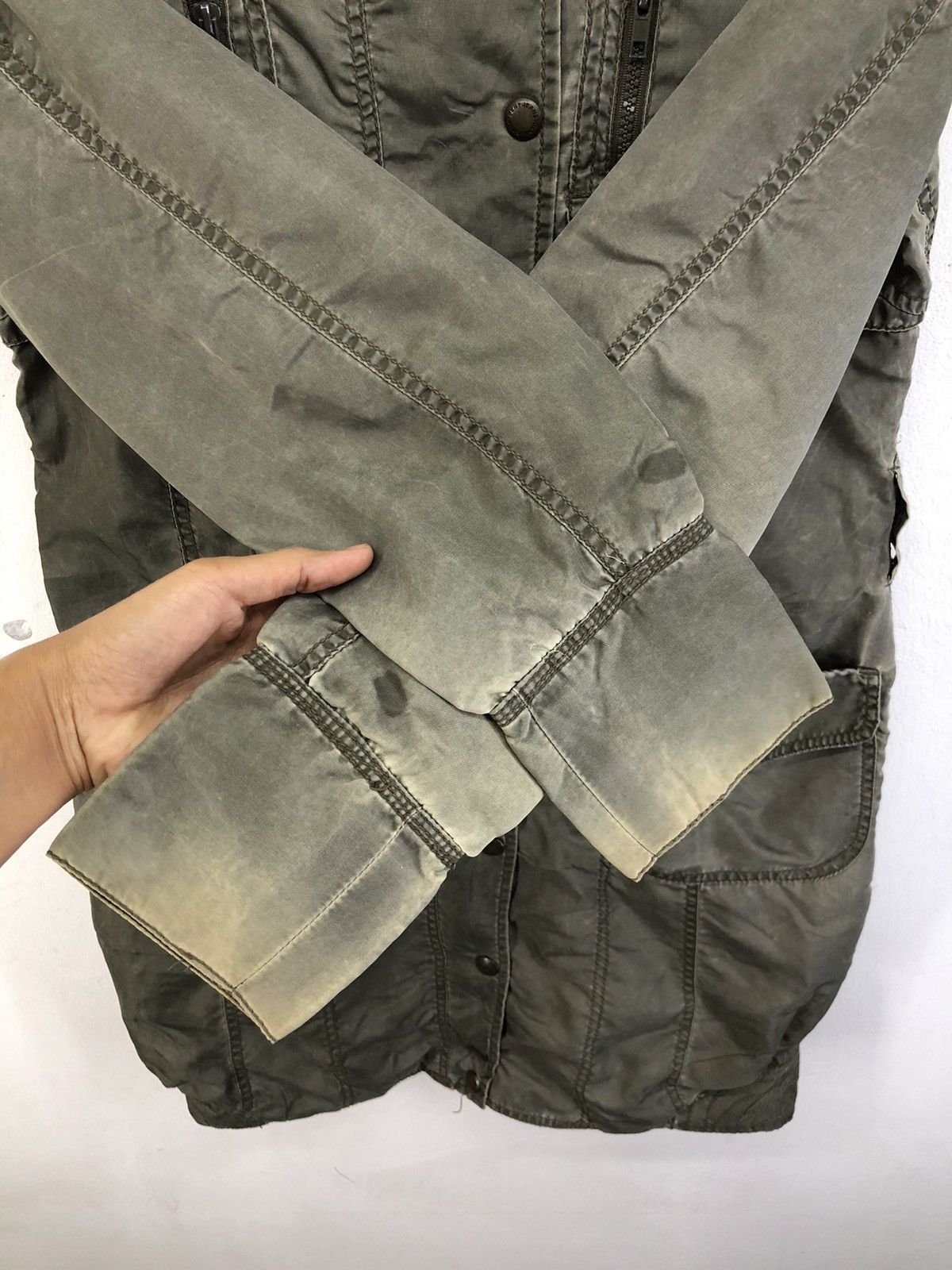 DKNY Vintage DKNY DONNA KARAN Faded Parka Long Jacket Size M / US 6-8 / IT 42-44 - 11 Thumbnail