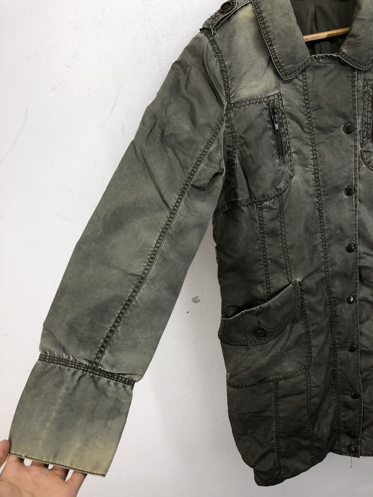 DKNY Vintage DKNY DONNA KARAN Faded Parka Long Jacket Size M / US 6-8 / IT 42-44 - 6 Thumbnail