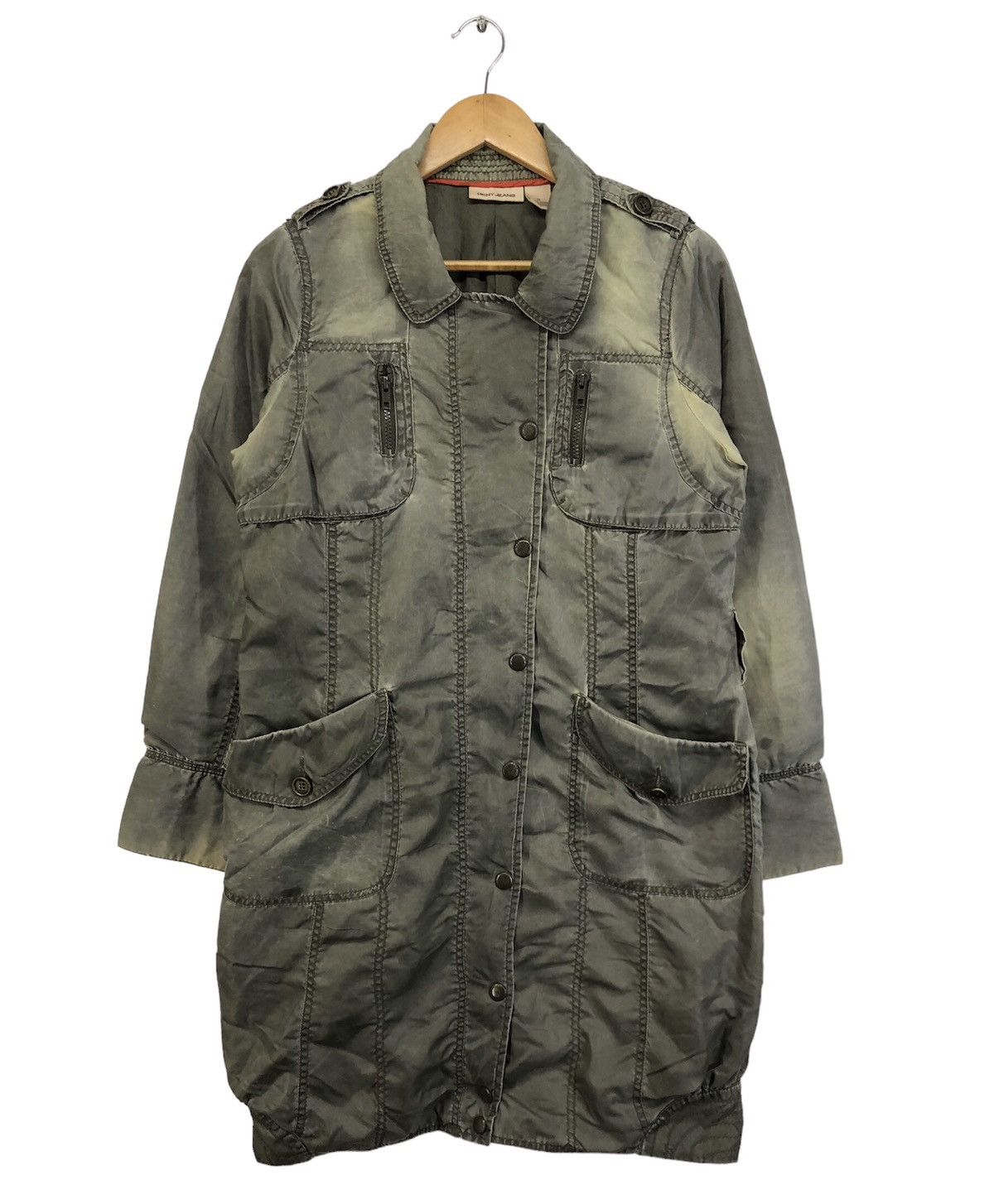 DKNY Vintage DKNY DONNA KARAN Faded Parka Long Jacket Size M / US 6-8 / IT 42-44 - 1 Thumbnail
