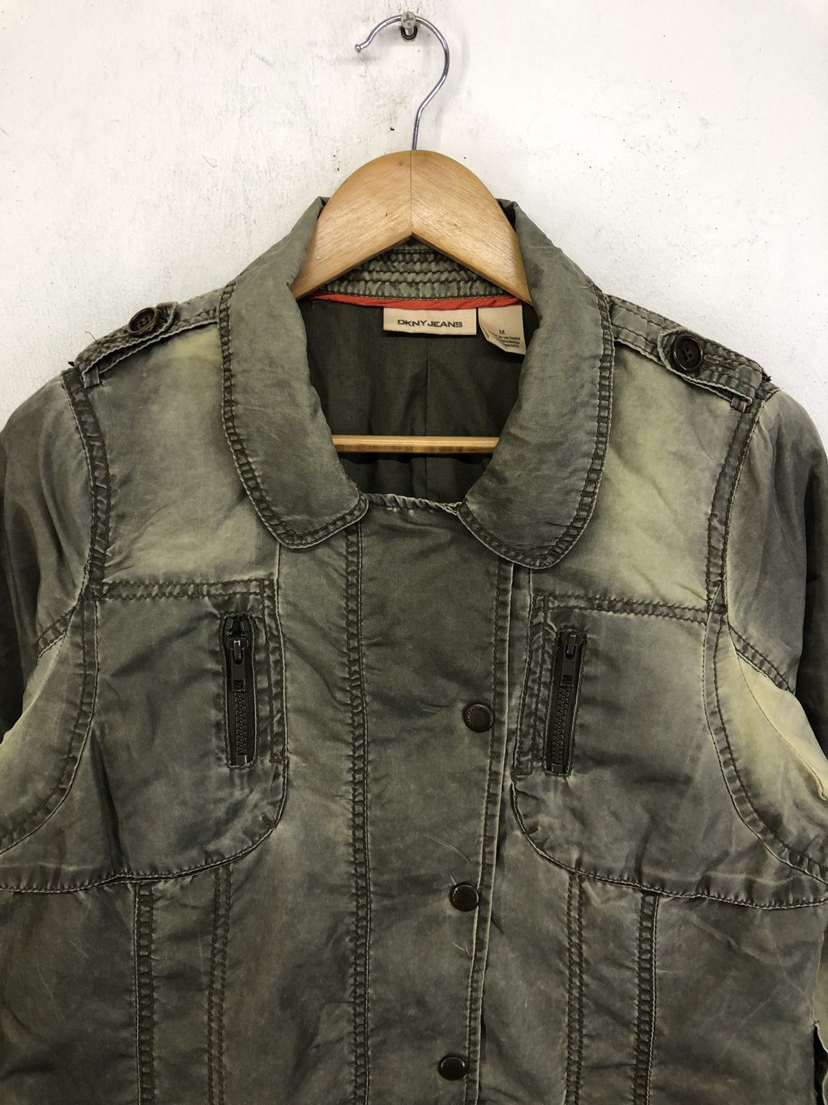 DKNY Vintage DKNY DONNA KARAN Faded Parka Long Jacket Size M / US 6-8 / IT 42-44 - 4 Thumbnail